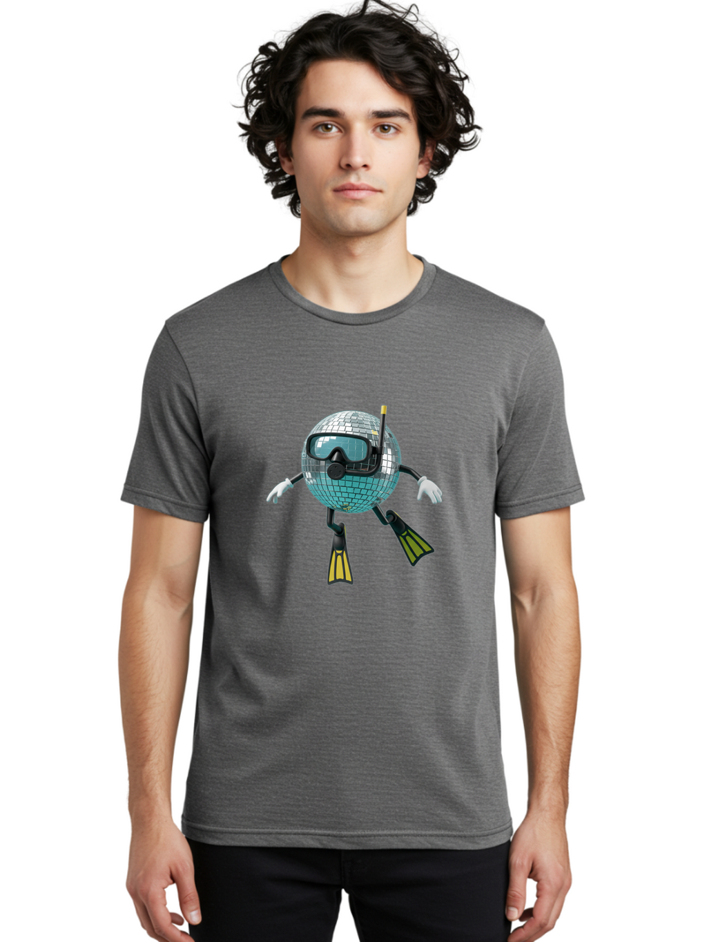 Disco-Ball-Snorkeler Men'S Graphic Tee, 100% Cotton, Comfortable Casual Summer Wear, Machine Washable, Vintage Camera, Old Camera, Antique Camera, Black Camera, Classic Photography, Photography Equipment, Nostalgic Device, Film Camera, Bam284