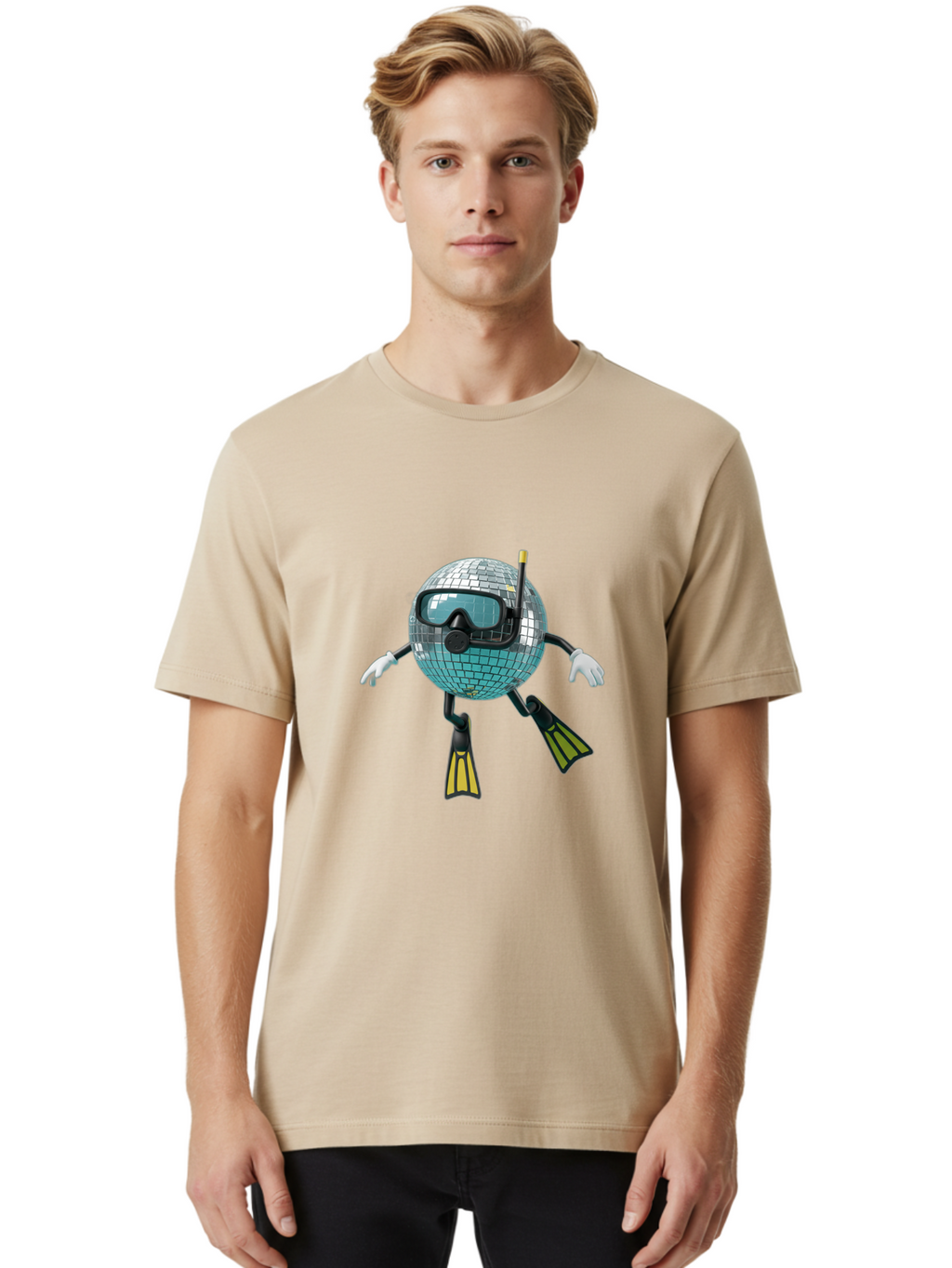 Disco-Ball-Snorkeler Men'S Graphic Tee, 100% Cotton, Comfortable Casual Summer Wear, Machine Washable, Vintage Camera, Old Camera, Antique Camera, Black Camera, Classic Photography, Photography Equipment, Nostalgic Device, Film Camera, Bam284