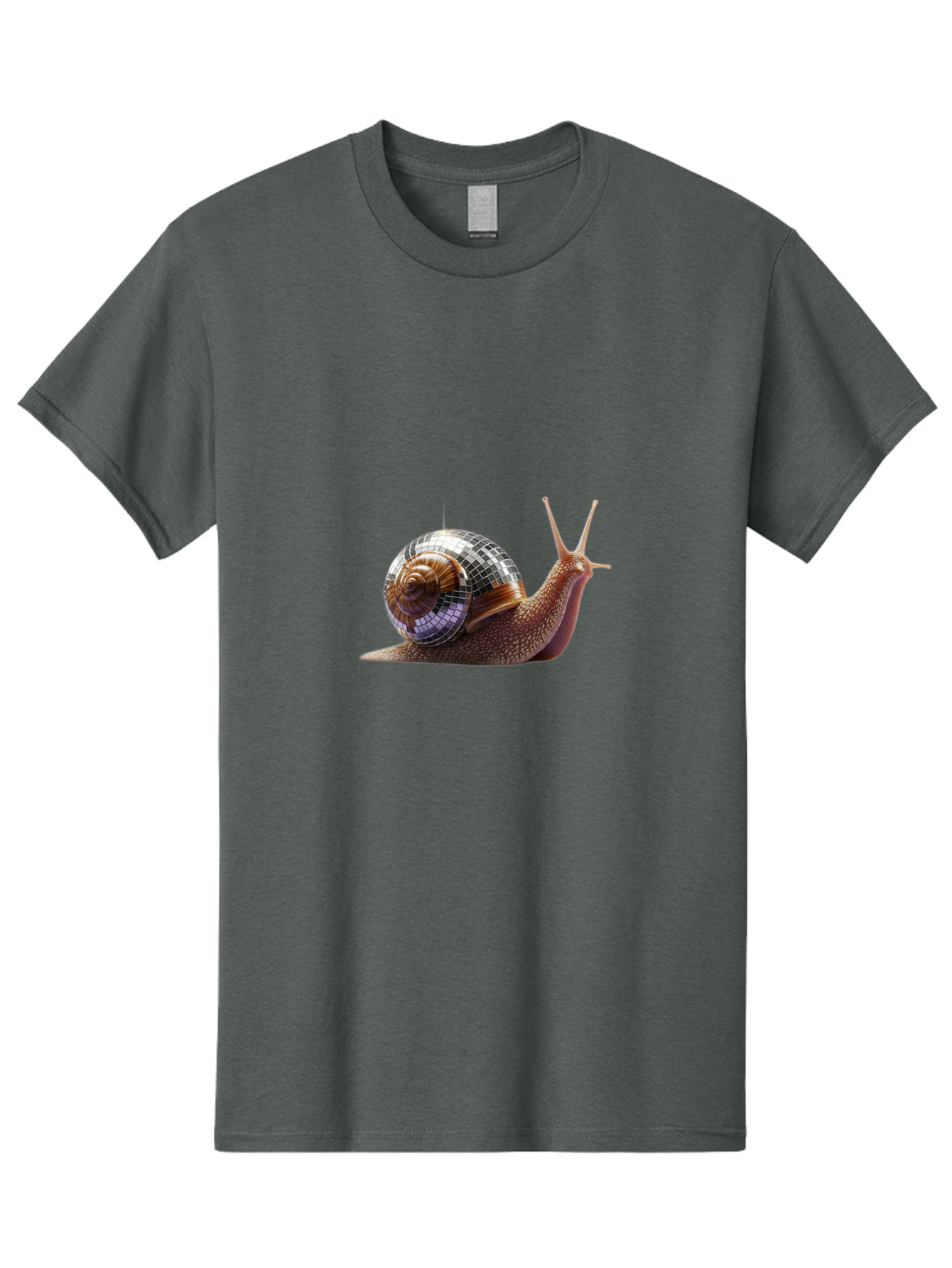 Disco-Snail-2 Men'S Graphic Tee, 100% Cotton, Comfortable Casual Summer Wear, Machine Washable, Vintage Camera, Old Camera, Antique Camera, Black Camera, Classic Photography, Photography Equipment, Nostalgic Device, Film Camera, Camera Art Bam287