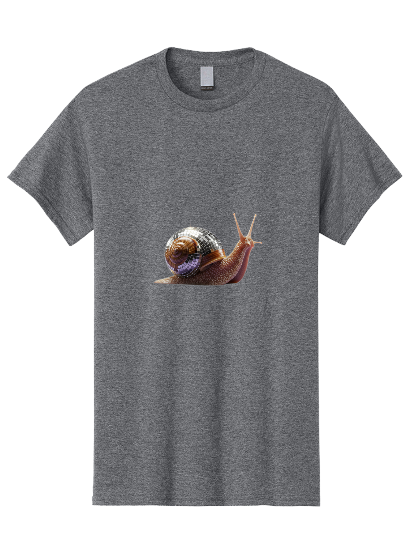 Disco-Snail-2 Men'S Graphic Tee, 100% Cotton, Comfortable Casual Summer Wear, Machine Washable, Vintage Camera, Old Camera, Antique Camera, Black Camera, Classic Photography, Photography Equipment, Nostalgic Device, Film Camera, Camera Art Bam287