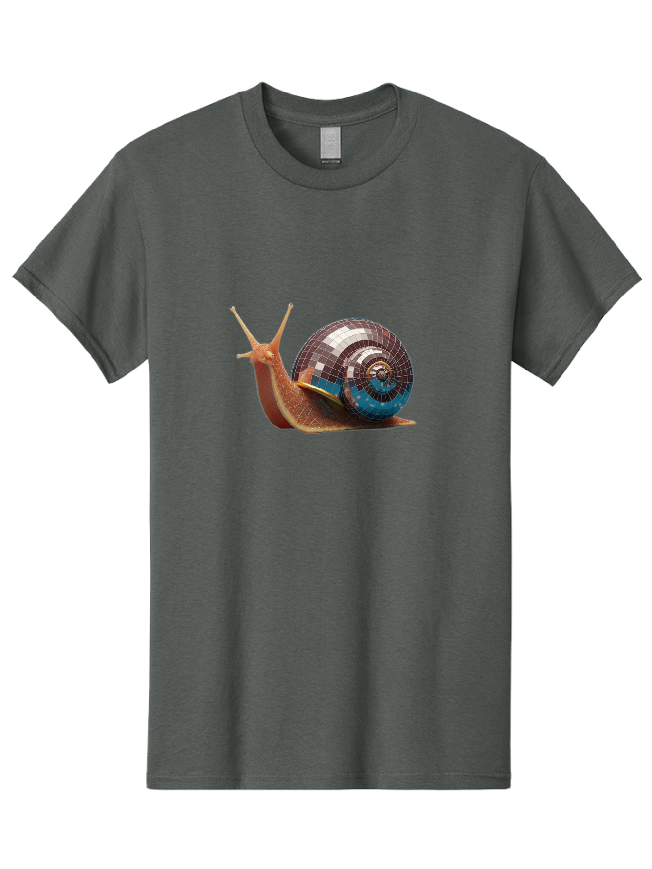 Disco-Snail-5 Men'S Graphic Tee, 100% Cotton, Comfortable Casual Summer Wear, Machine Washable, Vintage Camera, Old Camera, Antique Camera, Black Camera, Classic Photography, Photography Equipment, Nostalgic Device, Film Camera, Camera Art Bam290