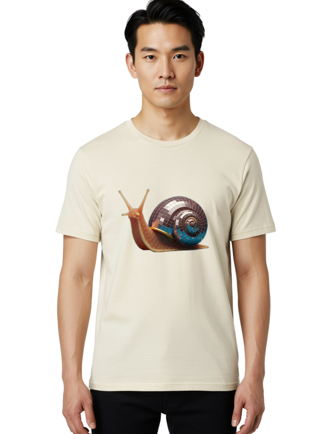 Disco-Snail-5 Men'S Graphic Tee, 100% Cotton, Comfortable Casual Summer Wear, Machine Washable, Vintage Camera, Old Camera, Antique Camera, Black Camera, Classic Photography, Photography Equipment, Nostalgic Device, Film Camera, Camera Art Bam290
