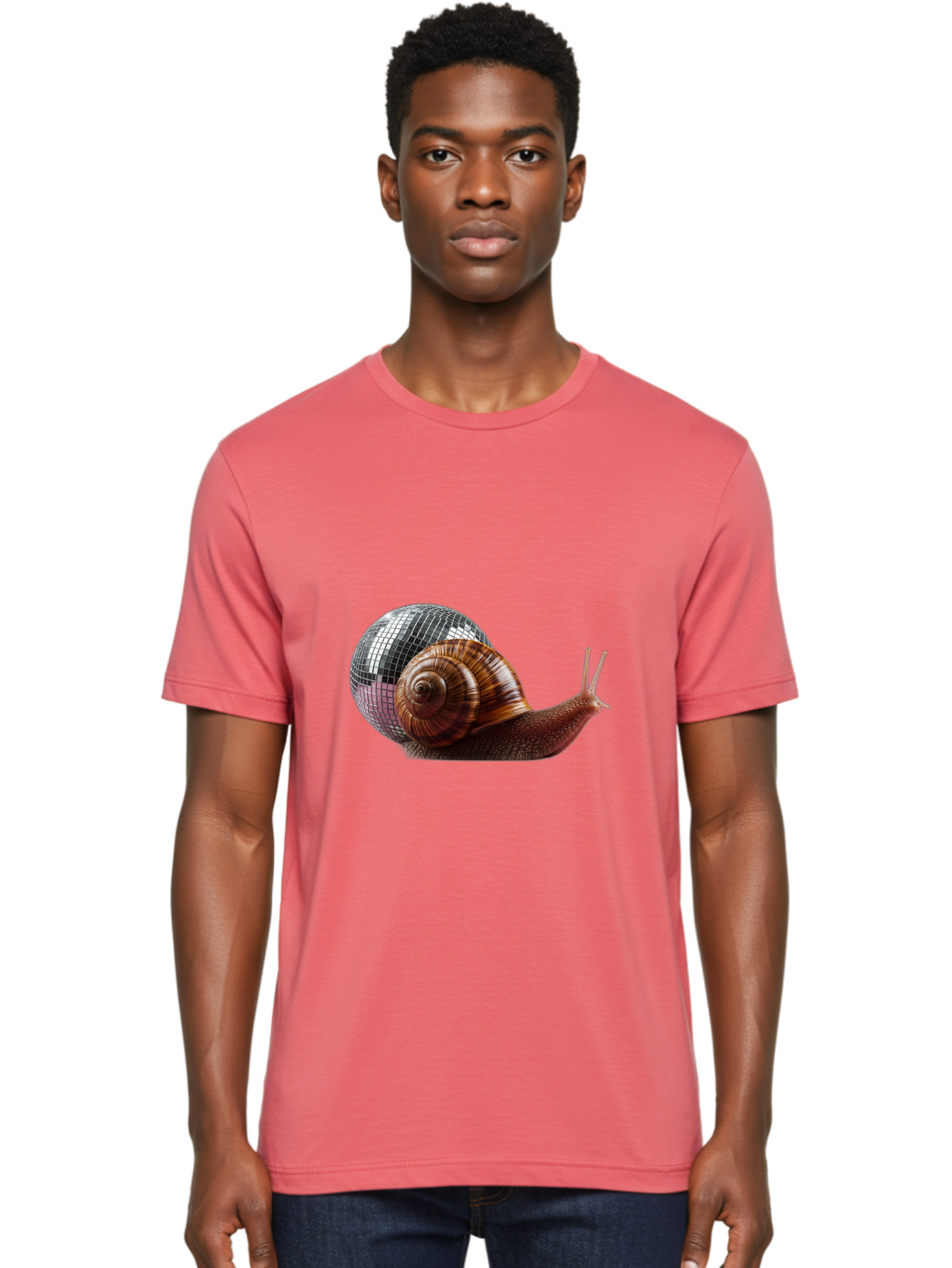 Disco-Snail-7 Men'S Graphic Tee, 100% Cotton, Comfortable Casual Summer Wear, Machine Washable, Vintage Camera, Old Camera, Antique Camera, Black Camera, Classic Photography, Photography Equipment, Nostalgic Device, Film Camera, Camera Art Bam292