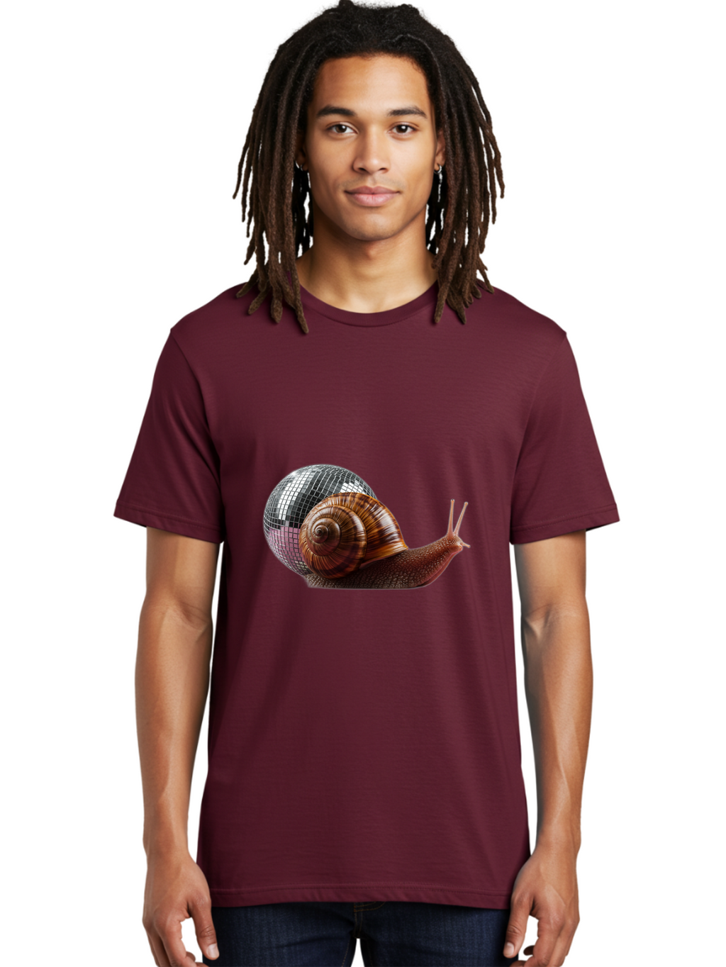 Disco-Snail-7 Men'S Graphic Tee, 100% Cotton, Comfortable Casual Summer Wear, Machine Washable, Vintage Camera, Old Camera, Antique Camera, Black Camera, Classic Photography, Photography Equipment, Nostalgic Device, Film Camera, Camera Art Bam292