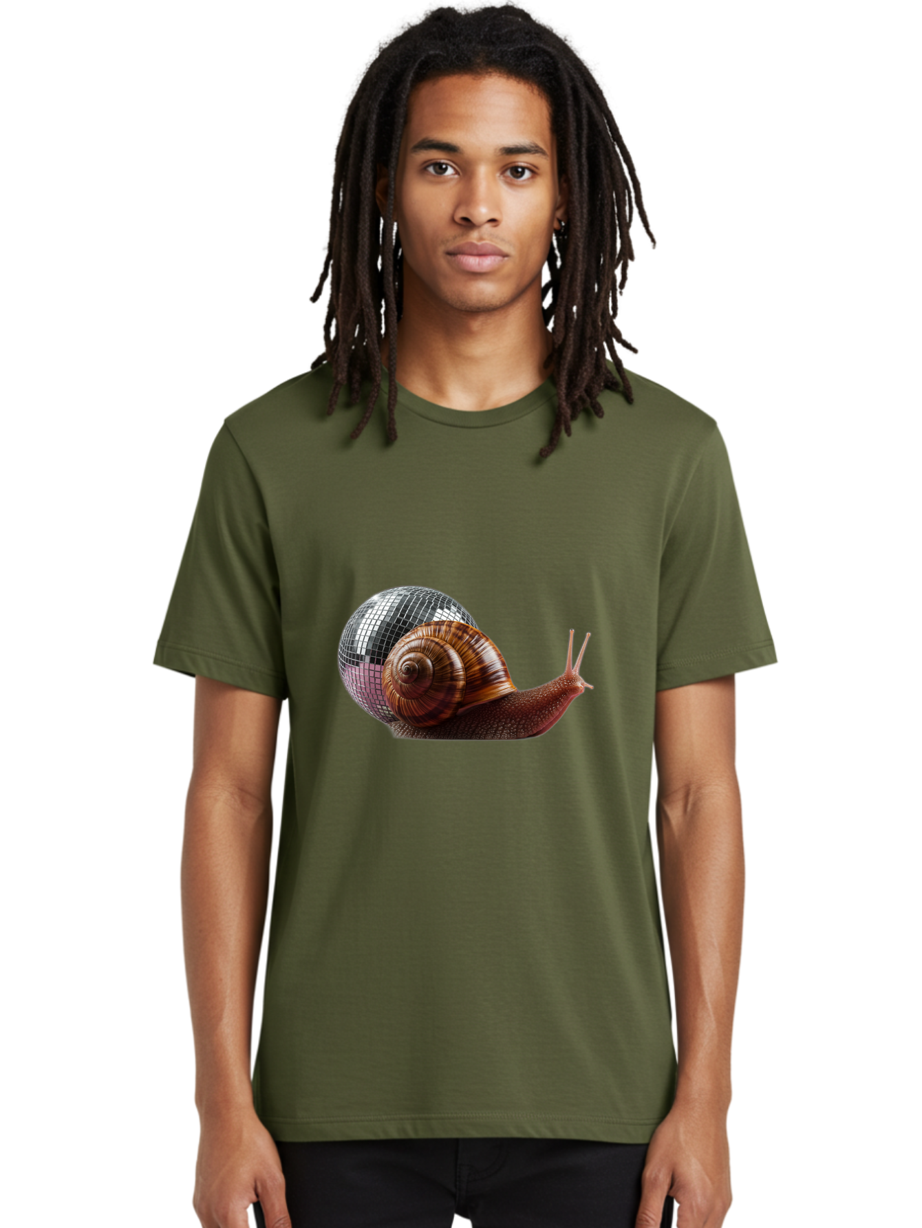 Disco-Snail-7 Men'S Graphic Tee, 100% Cotton, Comfortable Casual Summer Wear, Machine Washable, Vintage Camera, Old Camera, Antique Camera, Black Camera, Classic Photography, Photography Equipment, Nostalgic Device, Film Camera, Camera Art Bam292