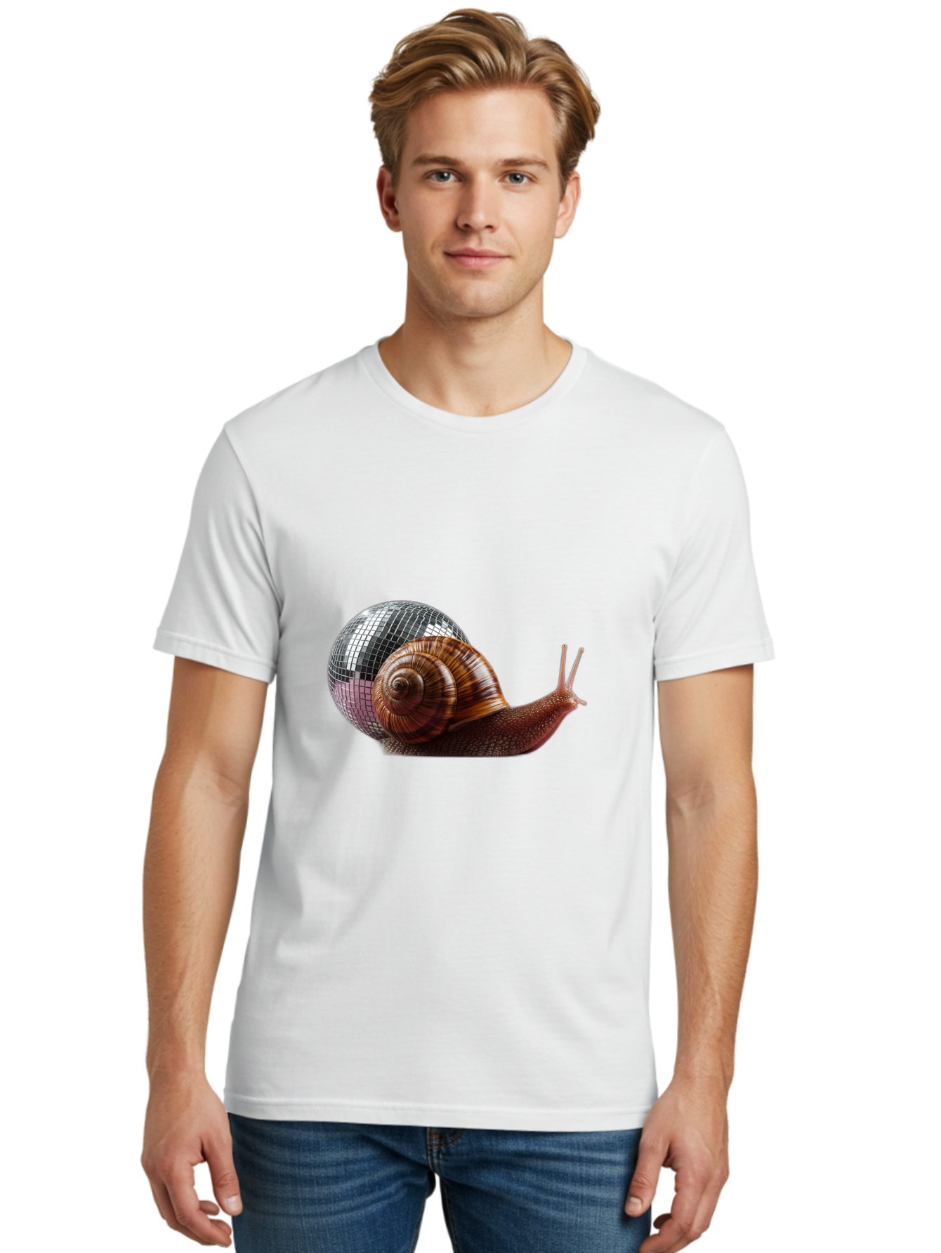 Disco-Snail-7 Men'S Graphic Tee, 100% Cotton, Comfortable Casual Summer Wear, Machine Washable, Vintage Camera, Old Camera, Antique Camera, Black Camera, Classic Photography, Photography Equipment, Nostalgic Device, Film Camera, Camera Art Bam292