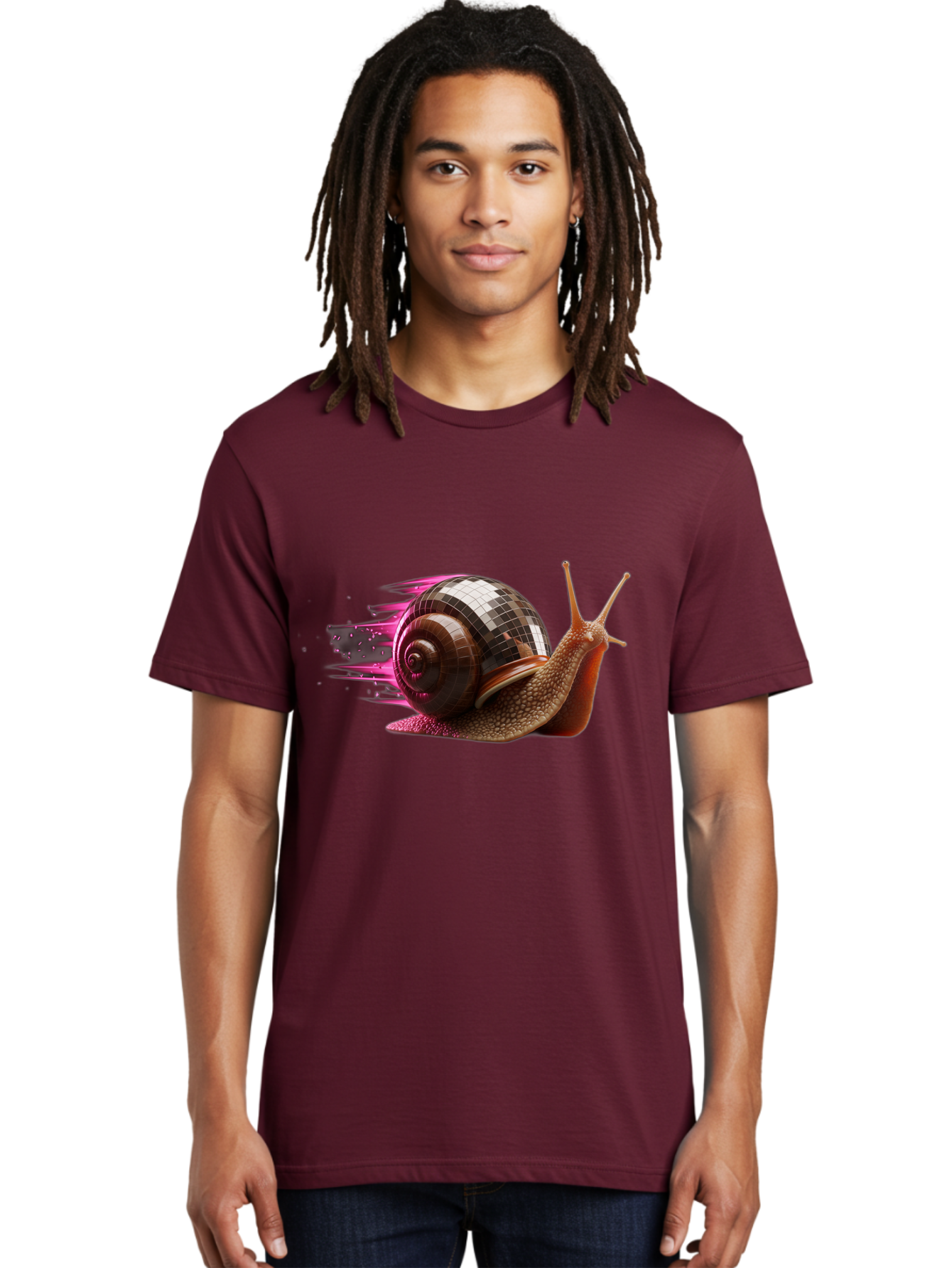 Disco-Snail-8 Men'S Graphic Tee, 100% Cotton, Comfortable Casual Summer Wear, Machine Washable, Vintage Camera, Old Camera, Antique Camera, Black Camera, Classic Photography, Photography Equipment, Nostalgic Device, Film Camera, Camera Art Bam293