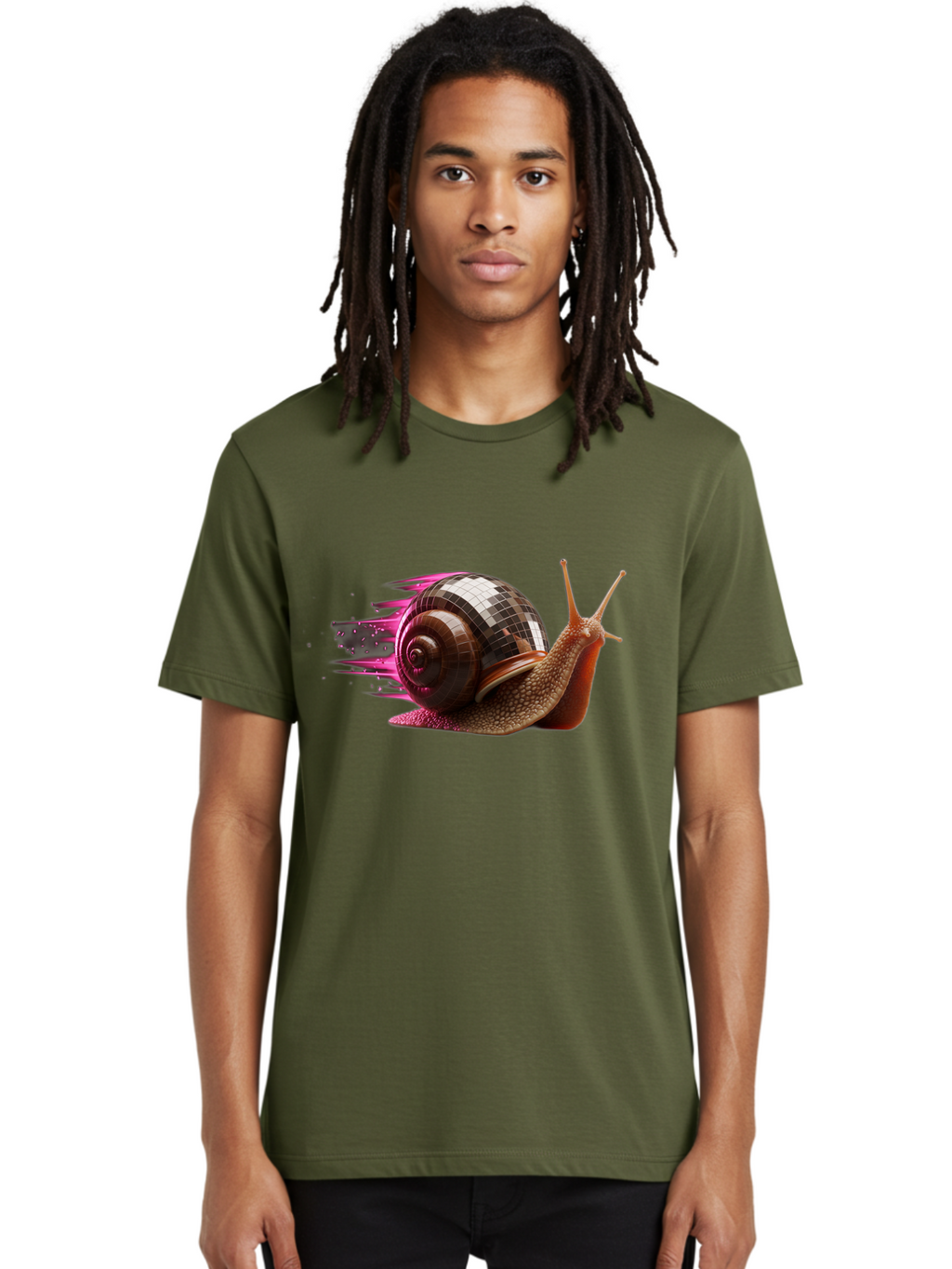 Disco-Snail-8 Men'S Graphic Tee, 100% Cotton, Comfortable Casual Summer Wear, Machine Washable, Vintage Camera, Old Camera, Antique Camera, Black Camera, Classic Photography, Photography Equipment, Nostalgic Device, Film Camera, Camera Art Bam293