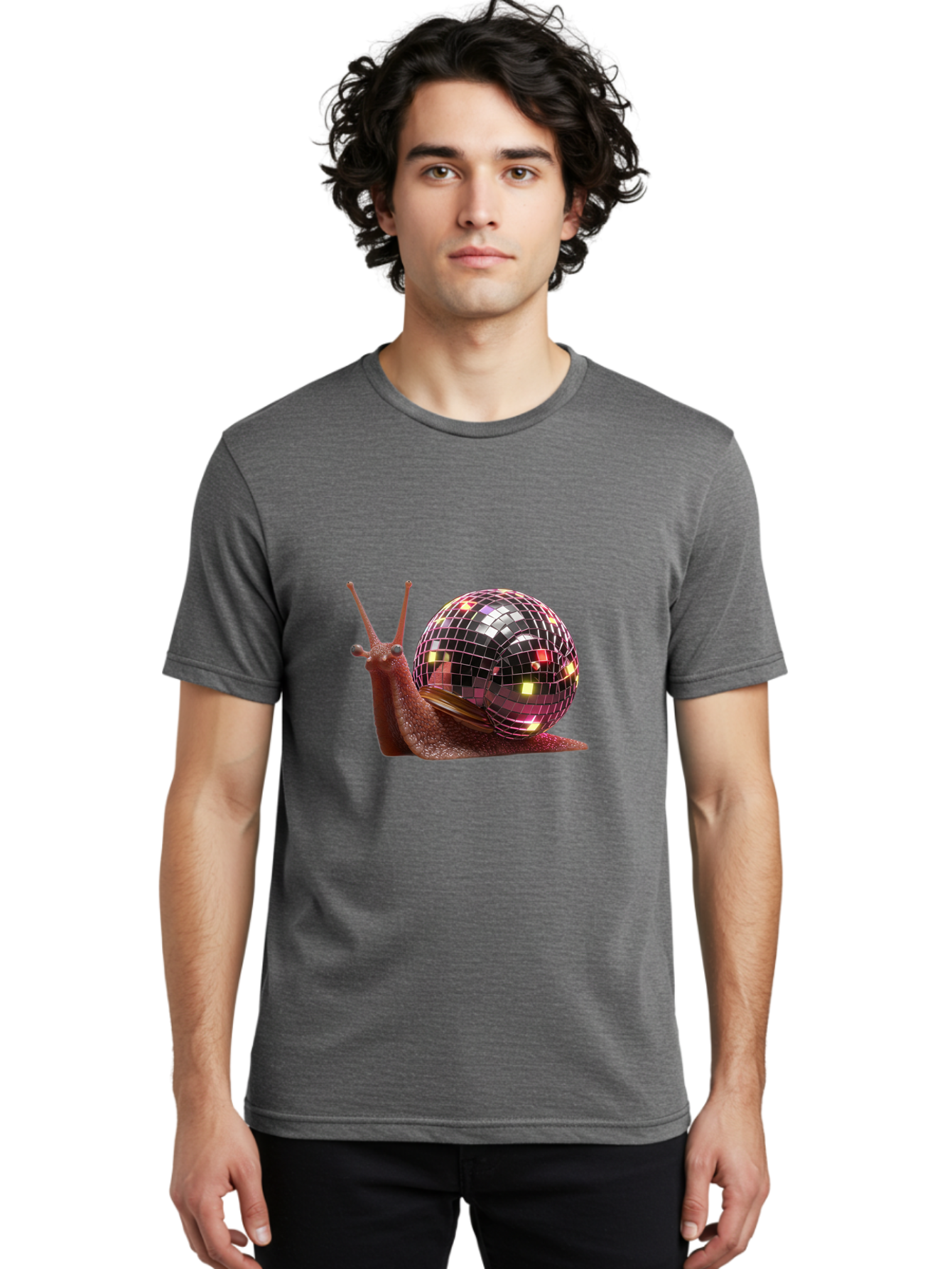 Disco-Snail Men'S Graphic Tee, 100% Cotton, Comfortable Casual Summer Wear, Machine Washable, Vintage Camera, Old Camera, Antique Camera, Black Camera, Classic Photography, Photography Equipment, Nostalgic Device, Film Camera, Camera Art Bam294
