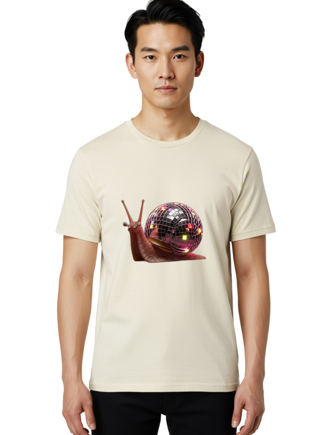 Disco-Snail Men'S Graphic Tee, 100% Cotton, Comfortable Casual Summer Wear, Machine Washable, Vintage Camera, Old Camera, Antique Camera, Black Camera, Classic Photography, Photography Equipment, Nostalgic Device, Film Camera, Camera Art Bam294