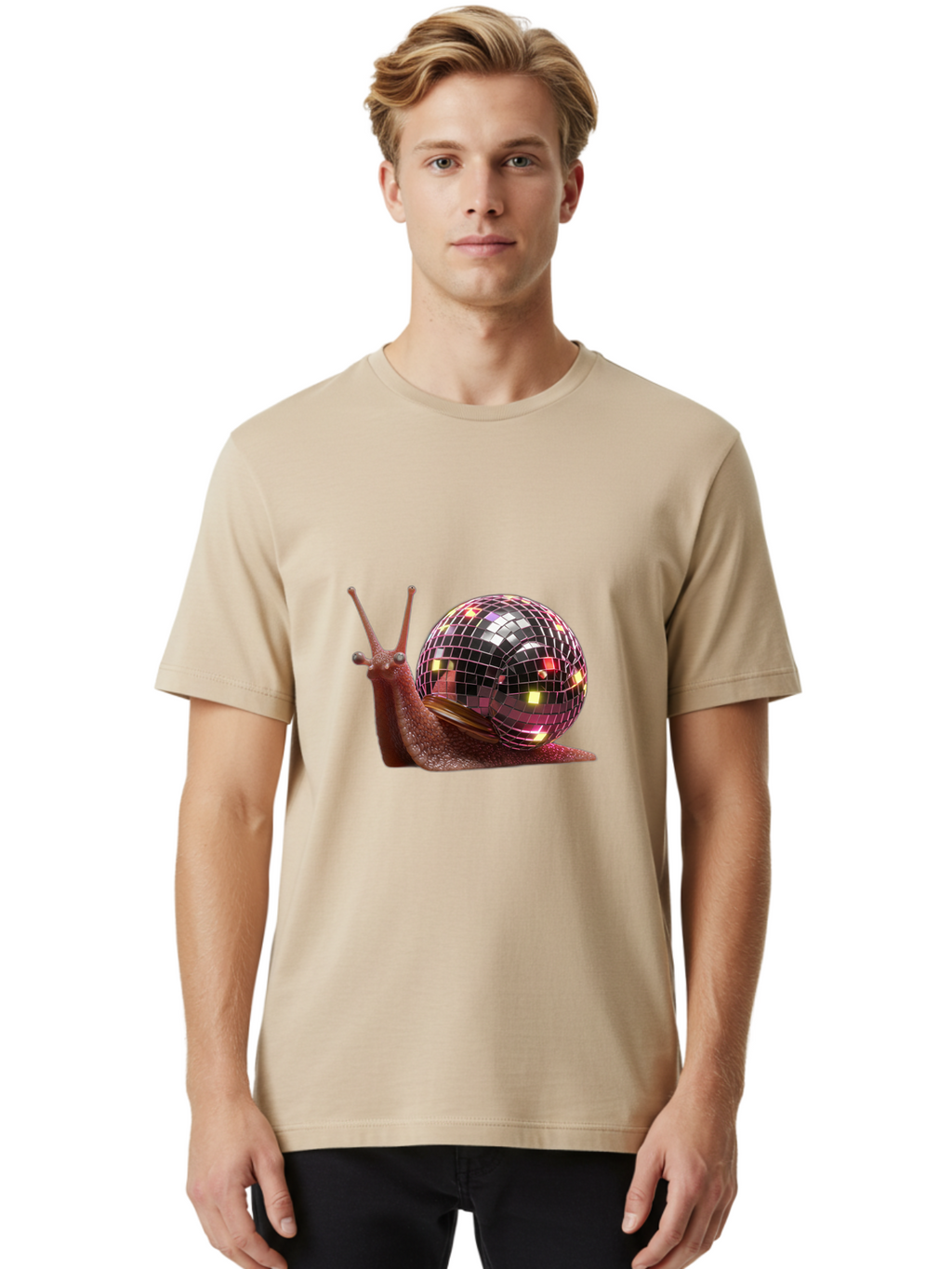 Disco-Snail Men'S Graphic Tee, 100% Cotton, Comfortable Casual Summer Wear, Machine Washable, Vintage Camera, Old Camera, Antique Camera, Black Camera, Classic Photography, Photography Equipment, Nostalgic Device, Film Camera, Camera Art Bam294