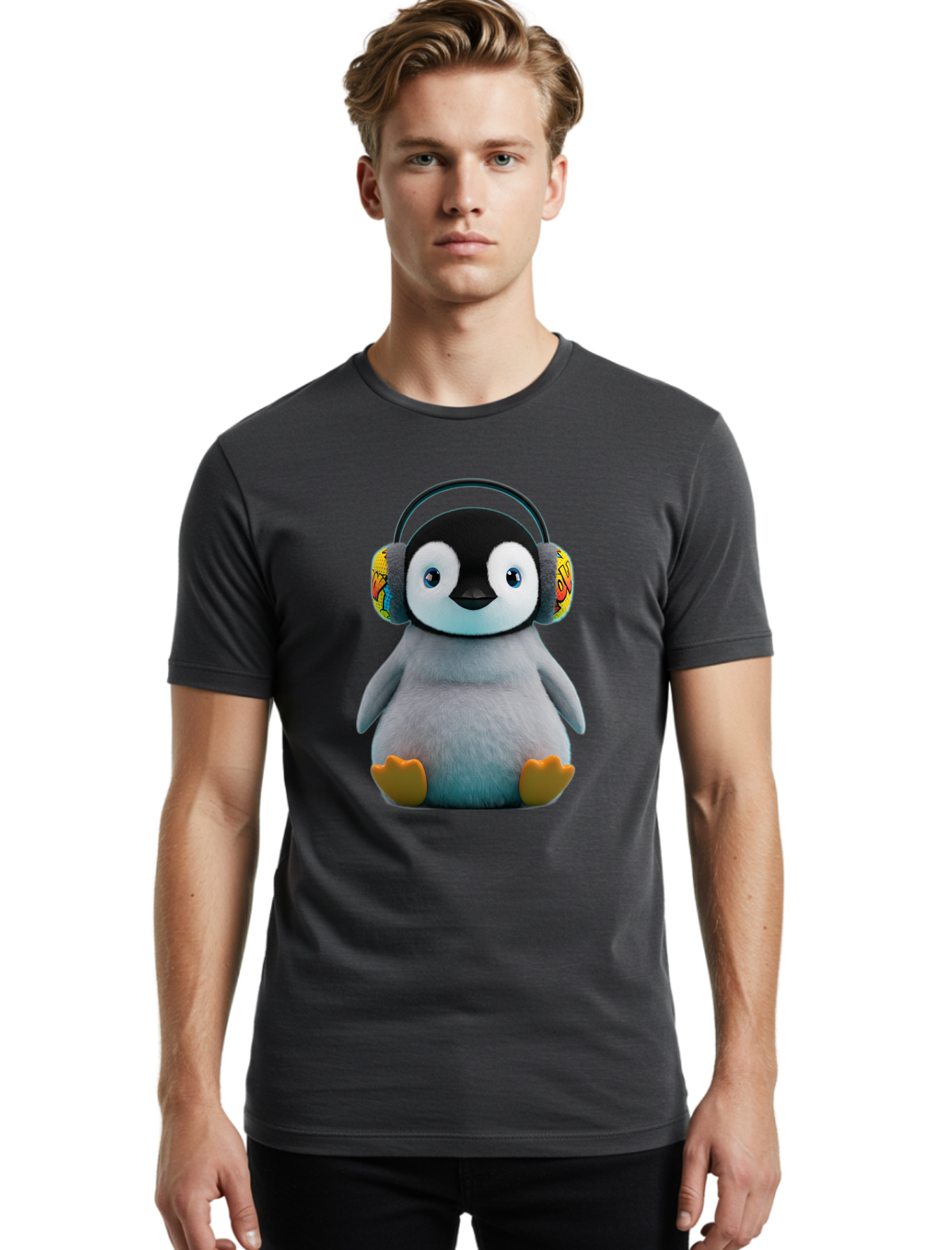 Disney-Penguin Men'S Graphic Tee, 100% Cotton, Comfortable Casual Summer Wear, Machine Washable, Vintage Camera, Old Camera, Antique Camera, Black Camera, Classic Photography, Photography Equipment, Nostalgic Device, Film Camera, Camera Art Bam296