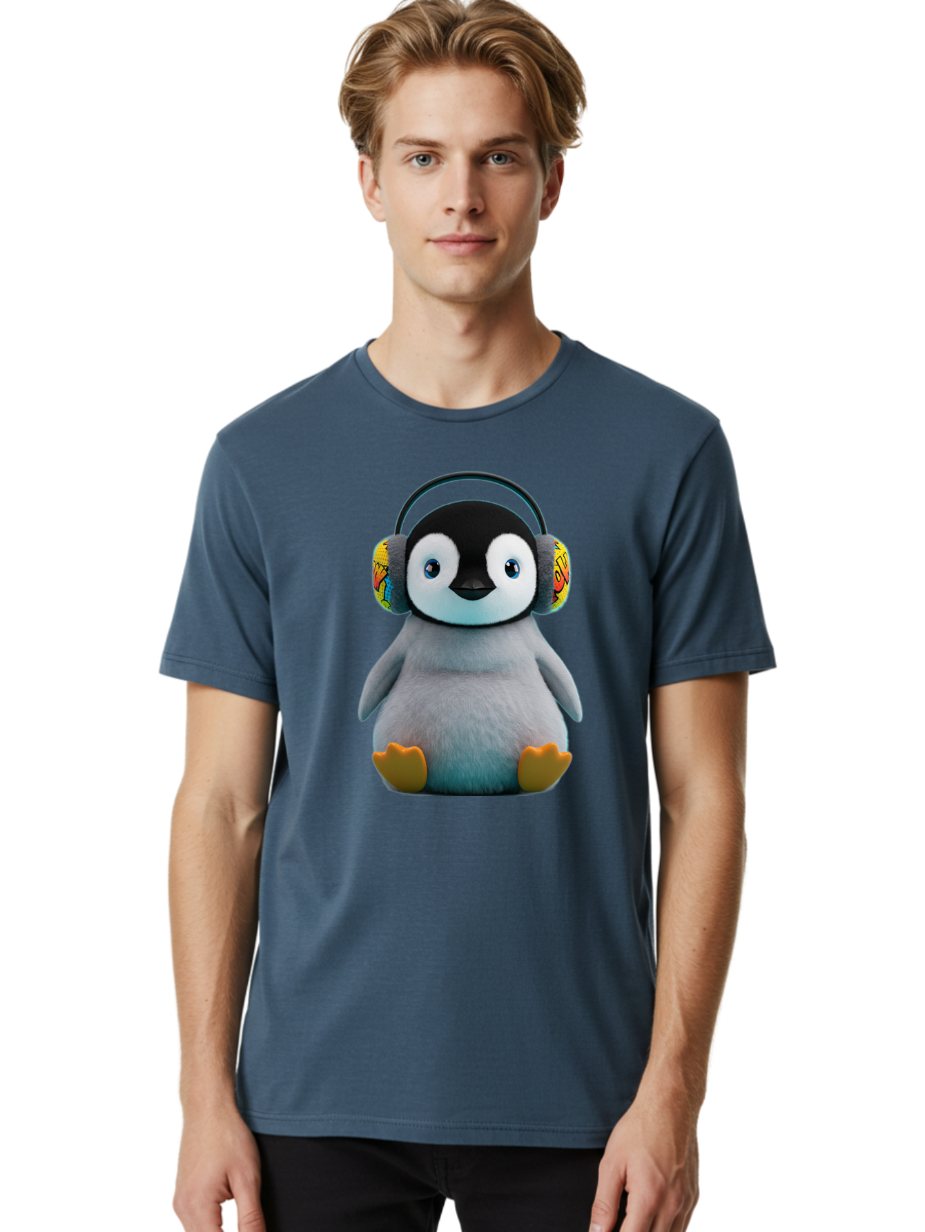 Disney-Penguin Men'S Graphic Tee, 100% Cotton, Comfortable Casual Summer Wear, Machine Washable, Vintage Camera, Old Camera, Antique Camera, Black Camera, Classic Photography, Photography Equipment, Nostalgic Device, Film Camera, Camera Art Bam296