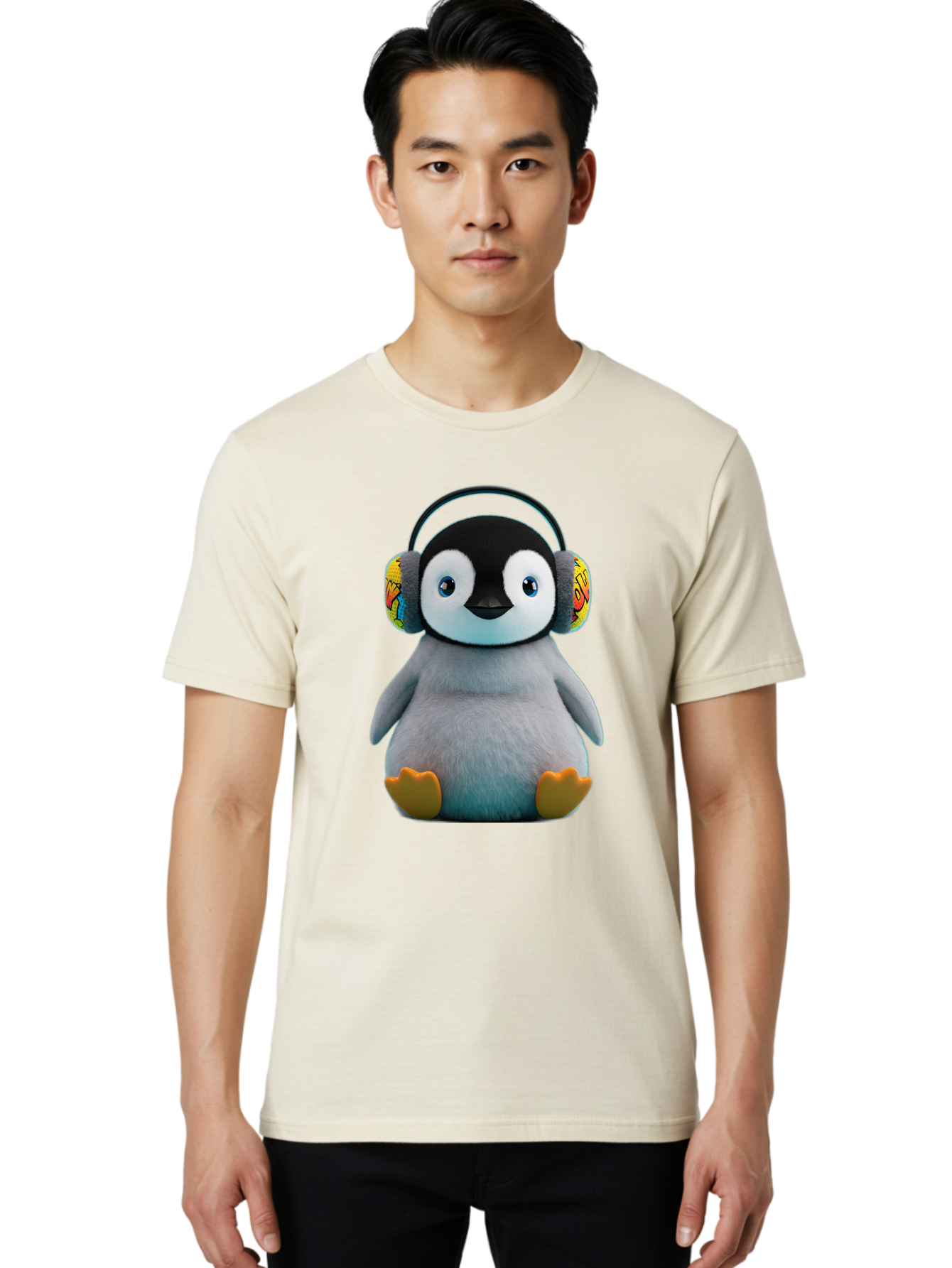 Disney-Penguin Men'S Graphic Tee, 100% Cotton, Comfortable Casual Summer Wear, Machine Washable, Vintage Camera, Old Camera, Antique Camera, Black Camera, Classic Photography, Photography Equipment, Nostalgic Device, Film Camera, Camera Art Bam296
