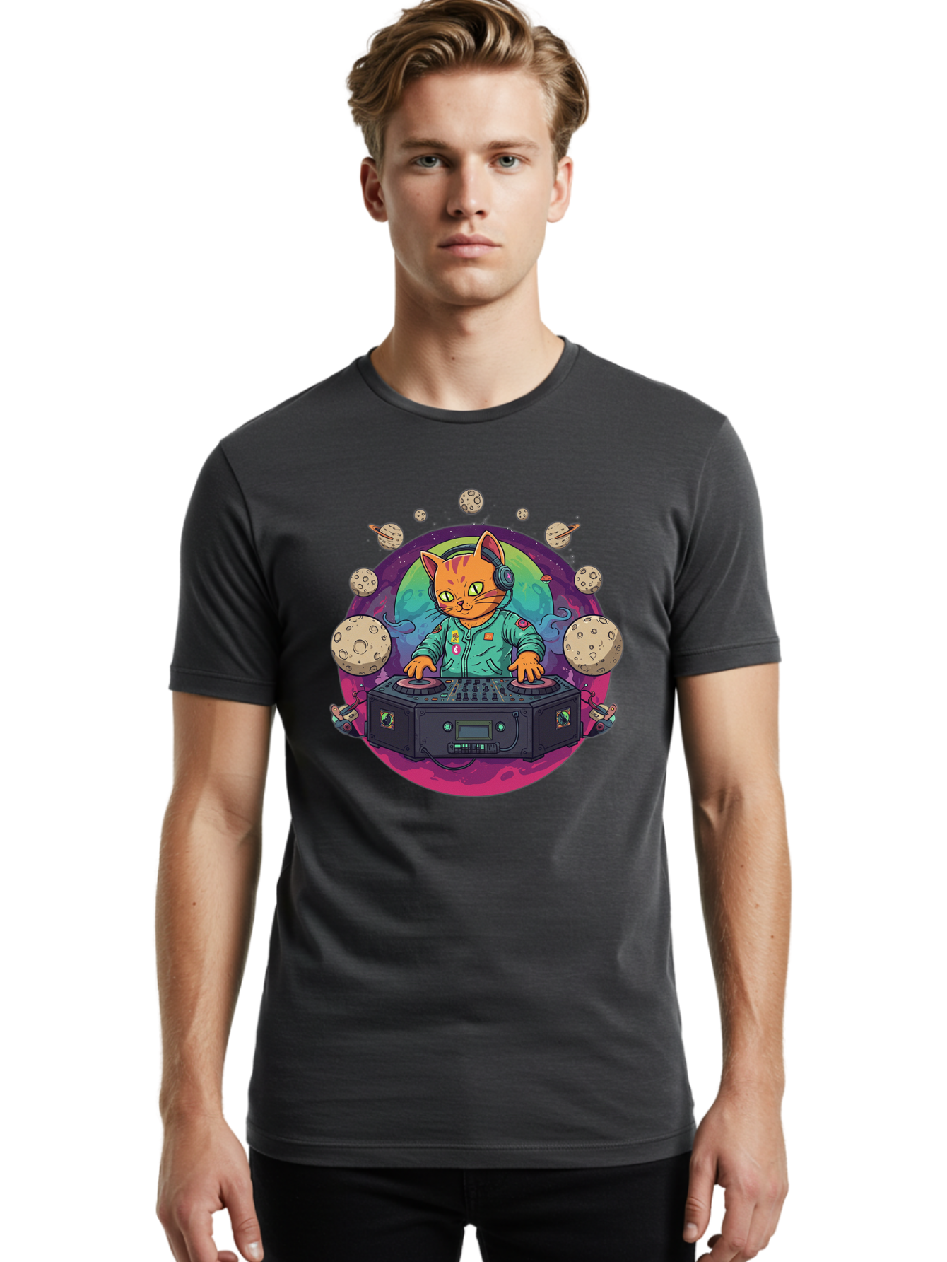 Dj-Cat-2 Men'S Graphic Tee, 100% Cotton, Comfortable Casual Summer Wear, Machine Washable, Vintage Camera, Old Camera, Antique Camera, Black Camera, Classic Photography, Photography Equipment, Nostalgic Device, Film Camera, Camera Art Bam301