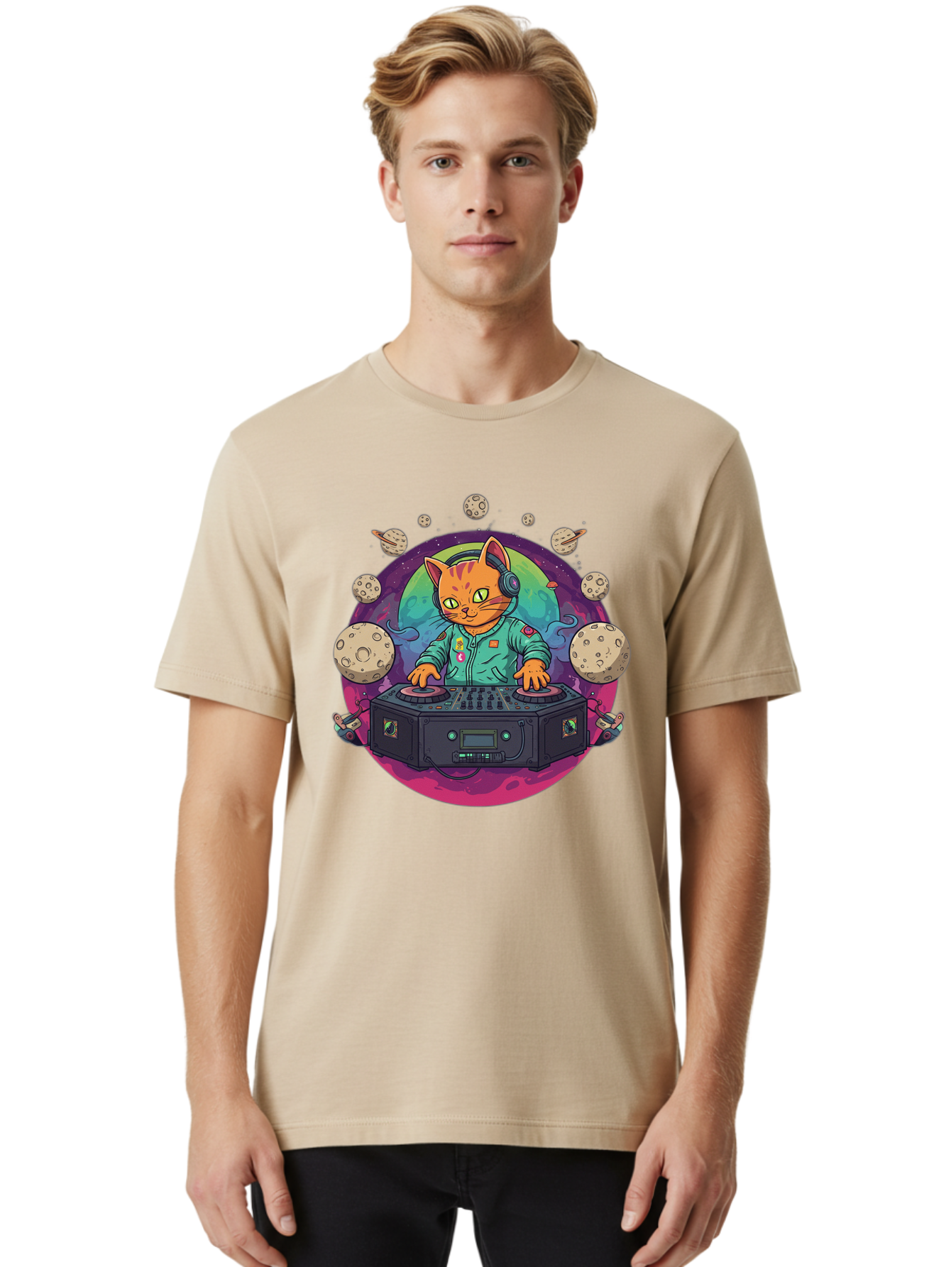 Dj-Cat-2 Men'S Graphic Tee, 100% Cotton, Comfortable Casual Summer Wear, Machine Washable, Vintage Camera, Old Camera, Antique Camera, Black Camera, Classic Photography, Photography Equipment, Nostalgic Device, Film Camera, Camera Art Bam301