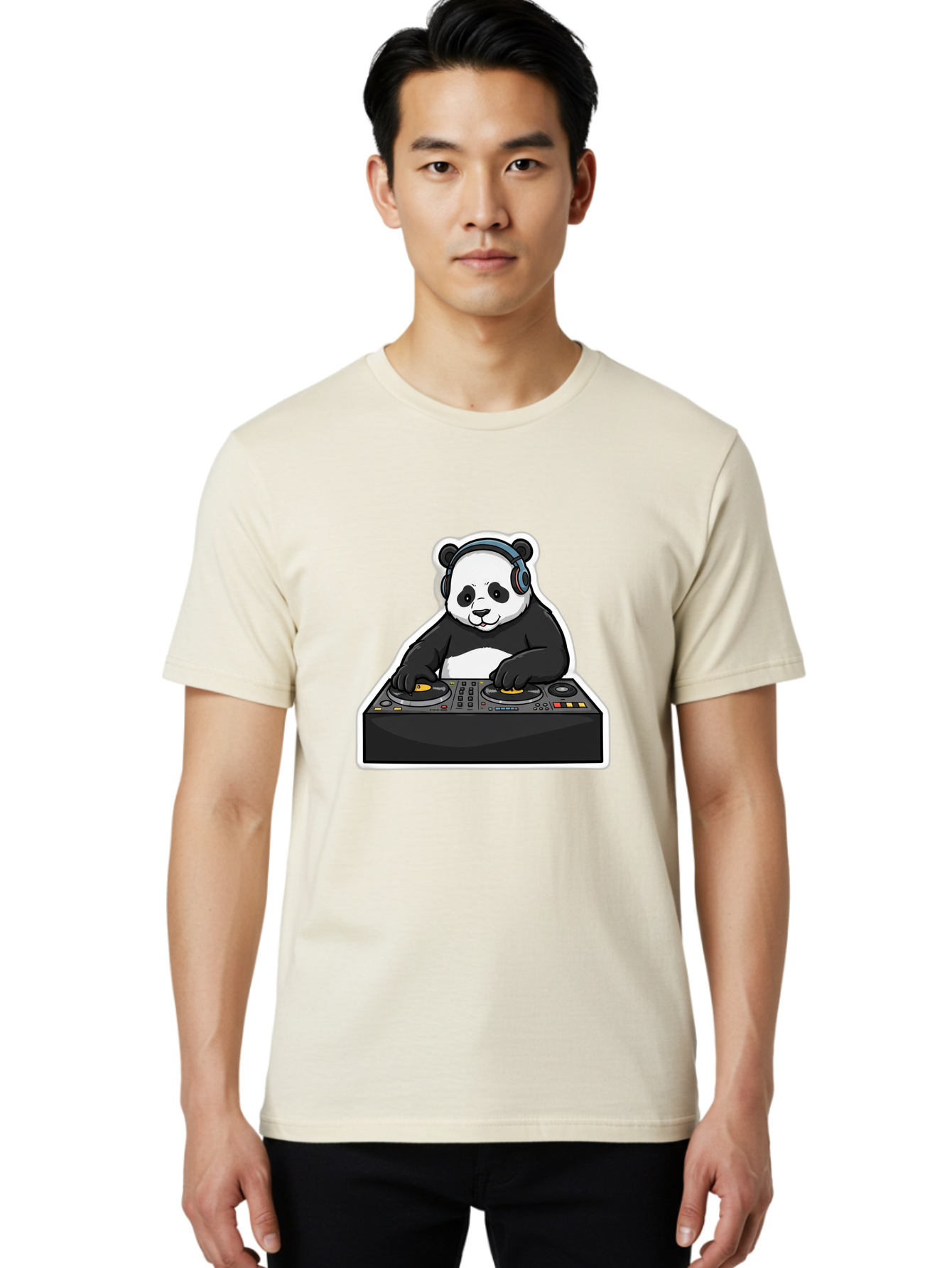 Dj-Panda-1 Men'S Graphic Tee, 100% Cotton, Comfortable Casual Summer Wear, Machine Washable, Vintage Camera, Old Camera, Antique Camera, Black Camera, Classic Photography, Photography Equipment, Nostalgic Device, Film Camera, Camera Art Bam303
