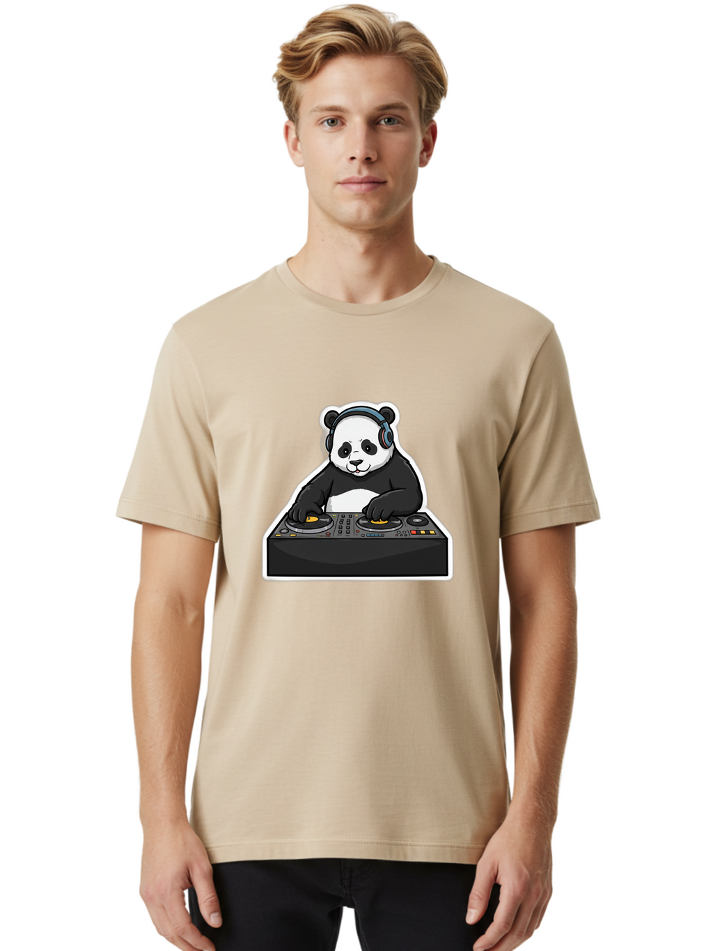 Dj-Panda-1 Men'S Graphic Tee, 100% Cotton, Comfortable Casual Summer Wear, Machine Washable, Vintage Camera, Old Camera, Antique Camera, Black Camera, Classic Photography, Photography Equipment, Nostalgic Device, Film Camera, Camera Art Bam303