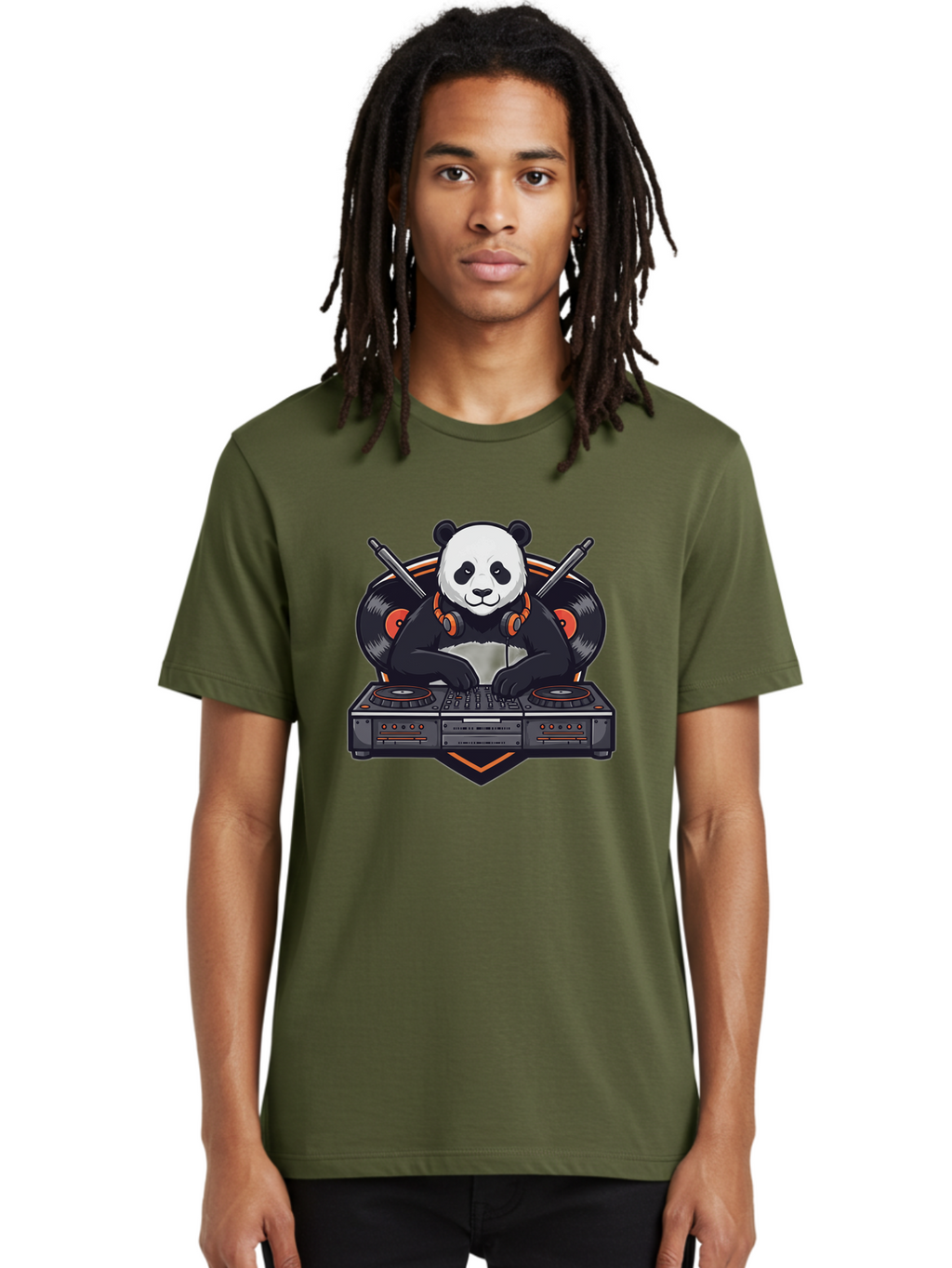 Dj-Panda-2 Men'S Graphic Tee, 100% Cotton, Comfortable Casual Summer Wear, Machine Washable, Vintage Camera, Old Camera, Antique Camera, Black Camera, Classic Photography, Photography Equipment, Nostalgic Device, Film Camera, Camera Art Bam304