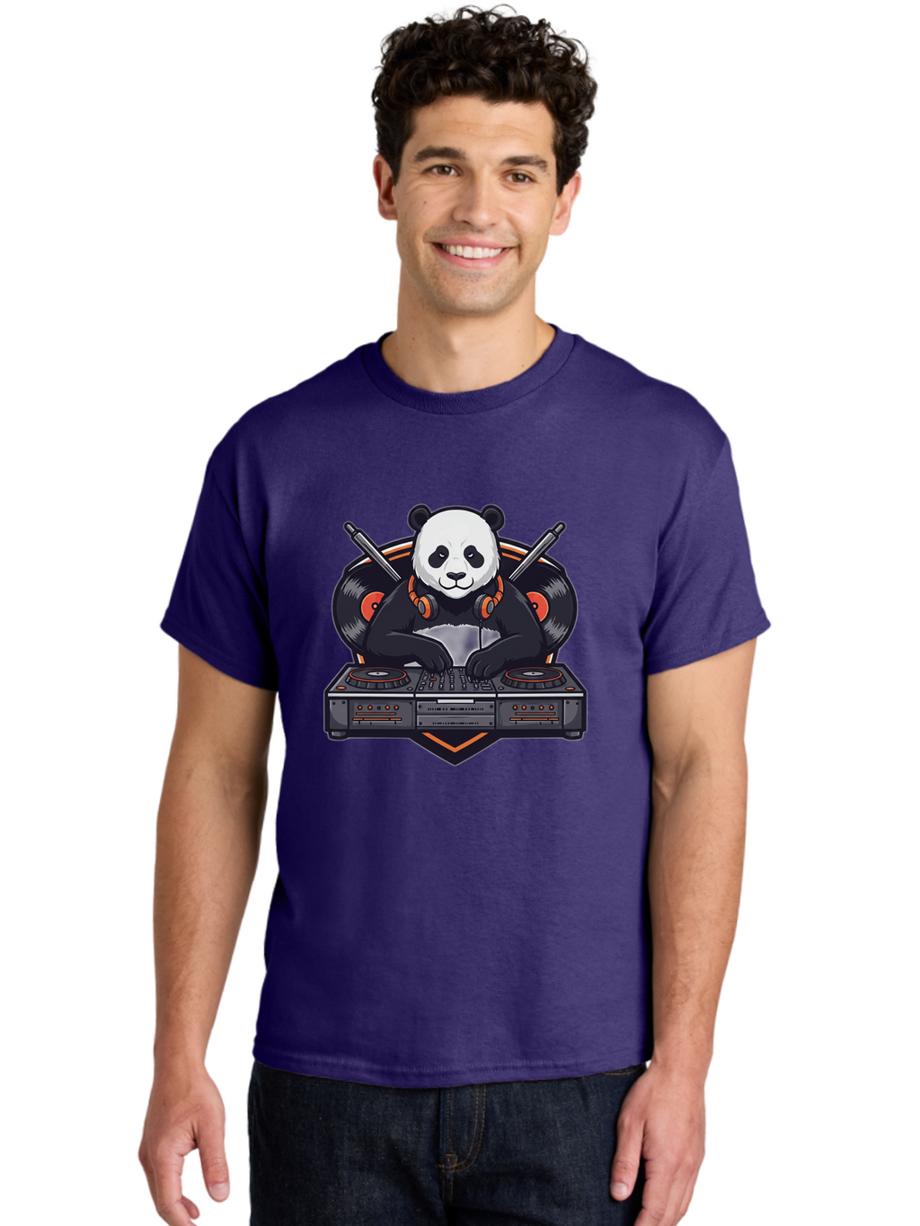 Dj-Panda-2 Men'S Graphic Tee, 100% Cotton, Comfortable Casual Summer Wear, Machine Washable, Vintage Camera, Old Camera, Antique Camera, Black Camera, Classic Photography, Photography Equipment, Nostalgic Device, Film Camera, Camera Art Bam304