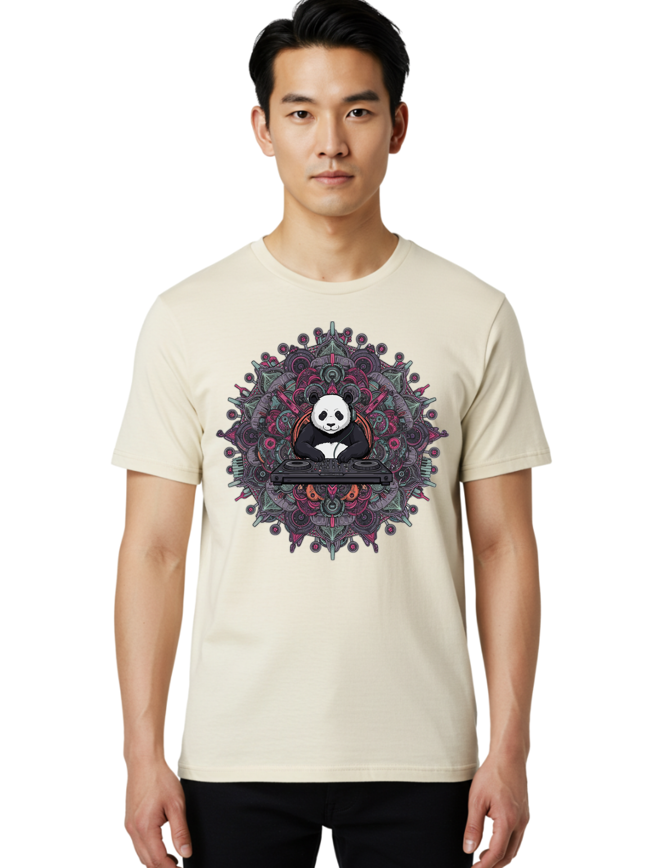 Dj-Panda-3 Men'S Graphic Tee, 100% Cotton, Comfortable Casual Summer Wear, Machine Washable, Vintage Camera, Old Camera, Antique Camera, Black Camera, Classic Photography, Photography Equipment, Nostalgic Device, Film Camera, Camera Art Bam305