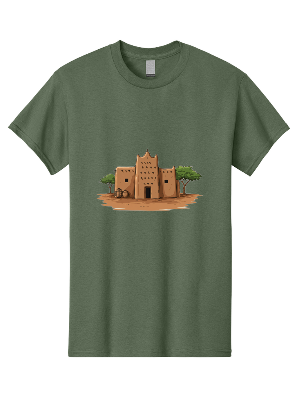 Djenne-Mosque-1 Men'S Graphic Tee, 100% Cotton, Comfortable Casual Summer Wear, Machine Washable, Vintage Camera, Old Camera, Antique Camera, Black Camera, Classic Photography, Photography Equipment, Nostalgic Device, Film Camera, Camera Art Bam307