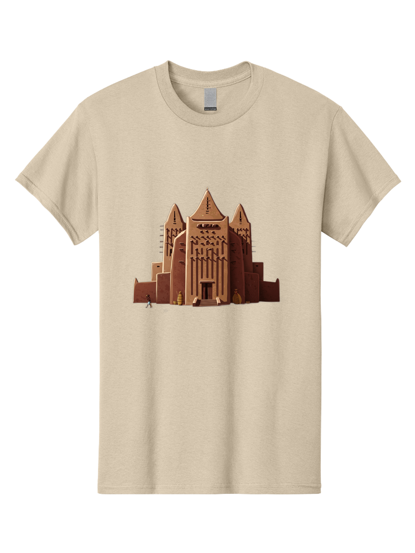Djenne-Mosque Men'S Graphic Tee, 100% Cotton, Comfortable Casual Summer Wear, Machine Washable, Vintage Camera, Old Camera, Antique Camera, Black Camera, Classic Photography, Photography Equipment, Nostalgic Device, Film Camera, Camera Art Bam308