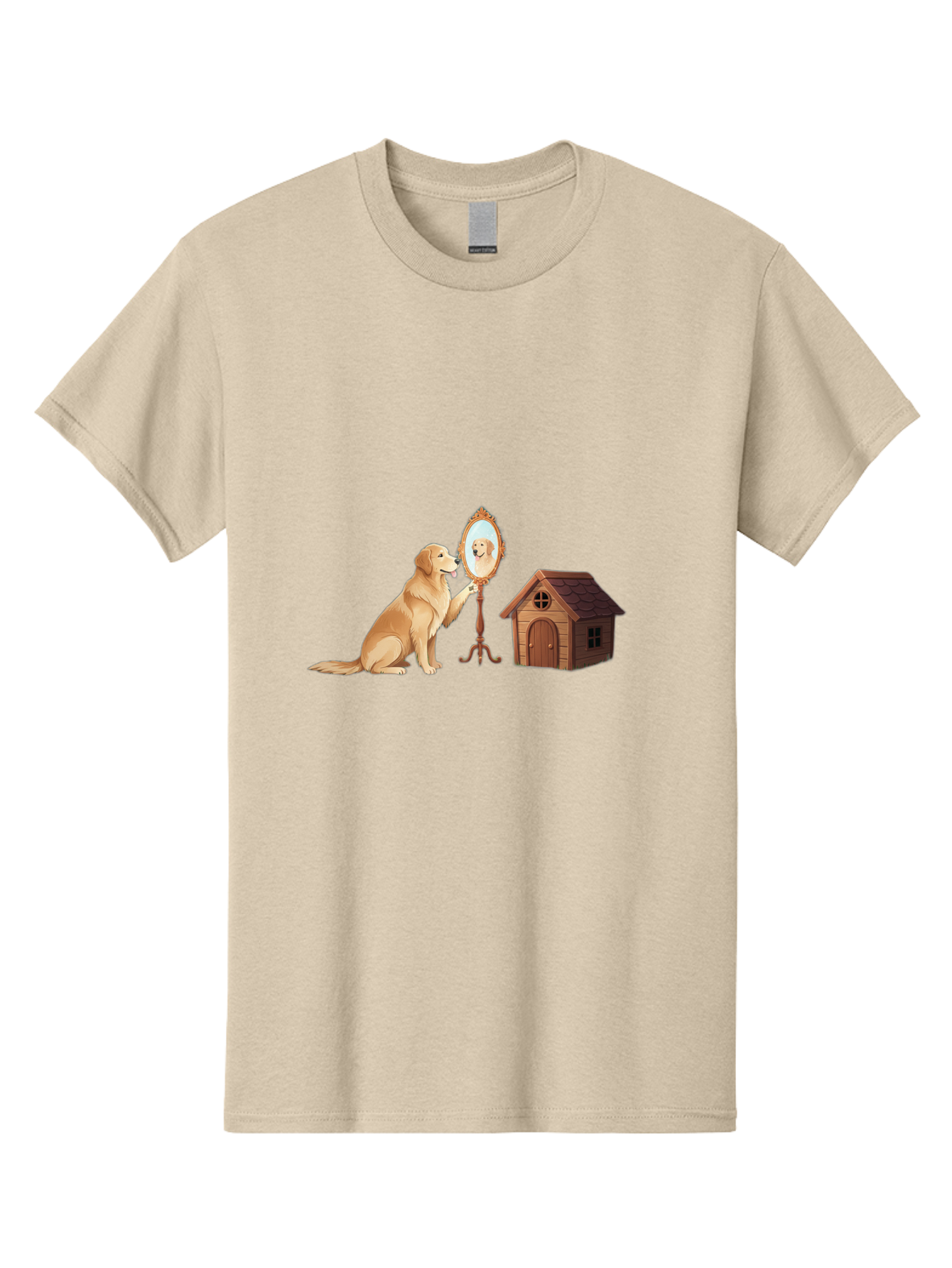 Dog-And-Mirror Men'S Graphic Tee, 100% Cotton, Comfortable Casual Summer Wear, Machine Washable, Vintage Camera, Old Camera, Antique Camera, Black Camera, Classic Photography, Photography Equipment, Nostalgic Device, Film Camera, Camera Art Bam310