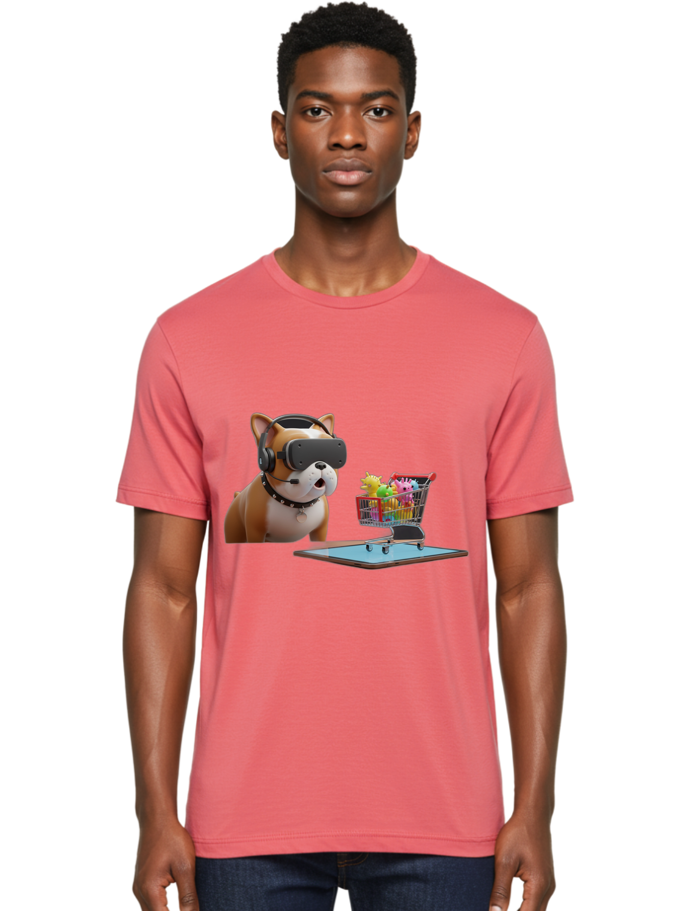 Dog-Vr-Headset Men'S Graphic Tee, 100% Cotton, Comfortable Casual Summer Wear, Machine Washable, Vintage Camera, Old Camera, Antique Camera, Black Camera, Classic Photography, Photography Equipment, Nostalgic Device, Film Camera, Camera Art Bam313