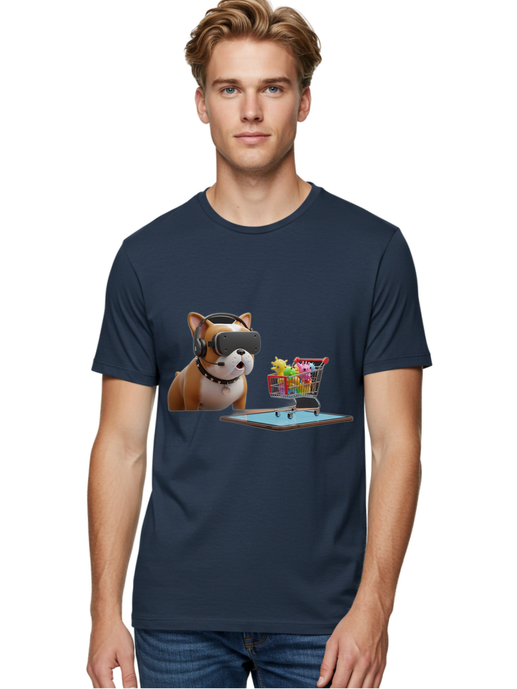 Dog-Vr-Headset Men'S Graphic Tee, 100% Cotton, Comfortable Casual Summer Wear, Machine Washable, Vintage Camera, Old Camera, Antique Camera, Black Camera, Classic Photography, Photography Equipment, Nostalgic Device, Film Camera, Camera Art Bam313