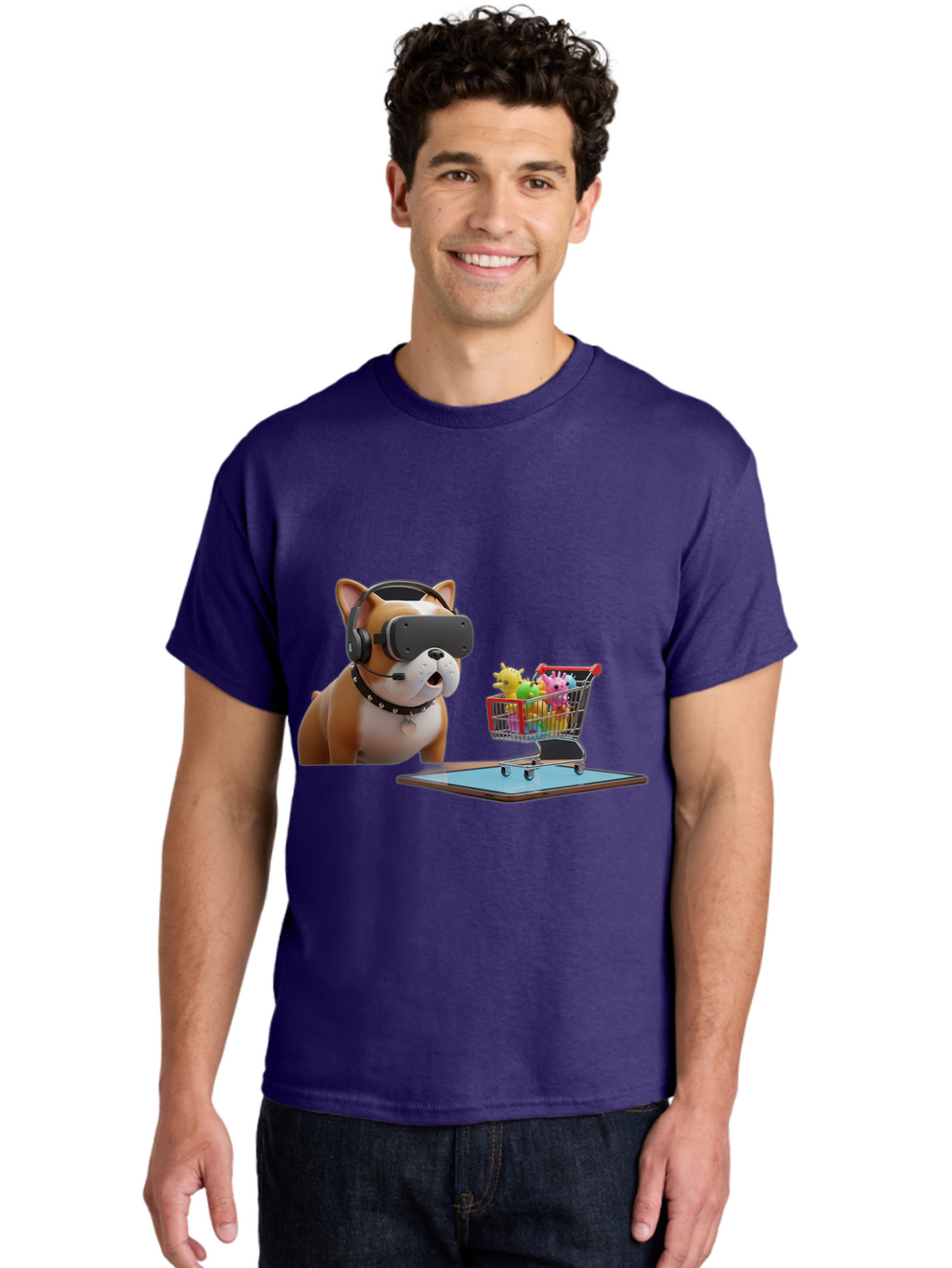Dog-Vr-Headset Men'S Graphic Tee, 100% Cotton, Comfortable Casual Summer Wear, Machine Washable, Vintage Camera, Old Camera, Antique Camera, Black Camera, Classic Photography, Photography Equipment, Nostalgic Device, Film Camera, Camera Art Bam313