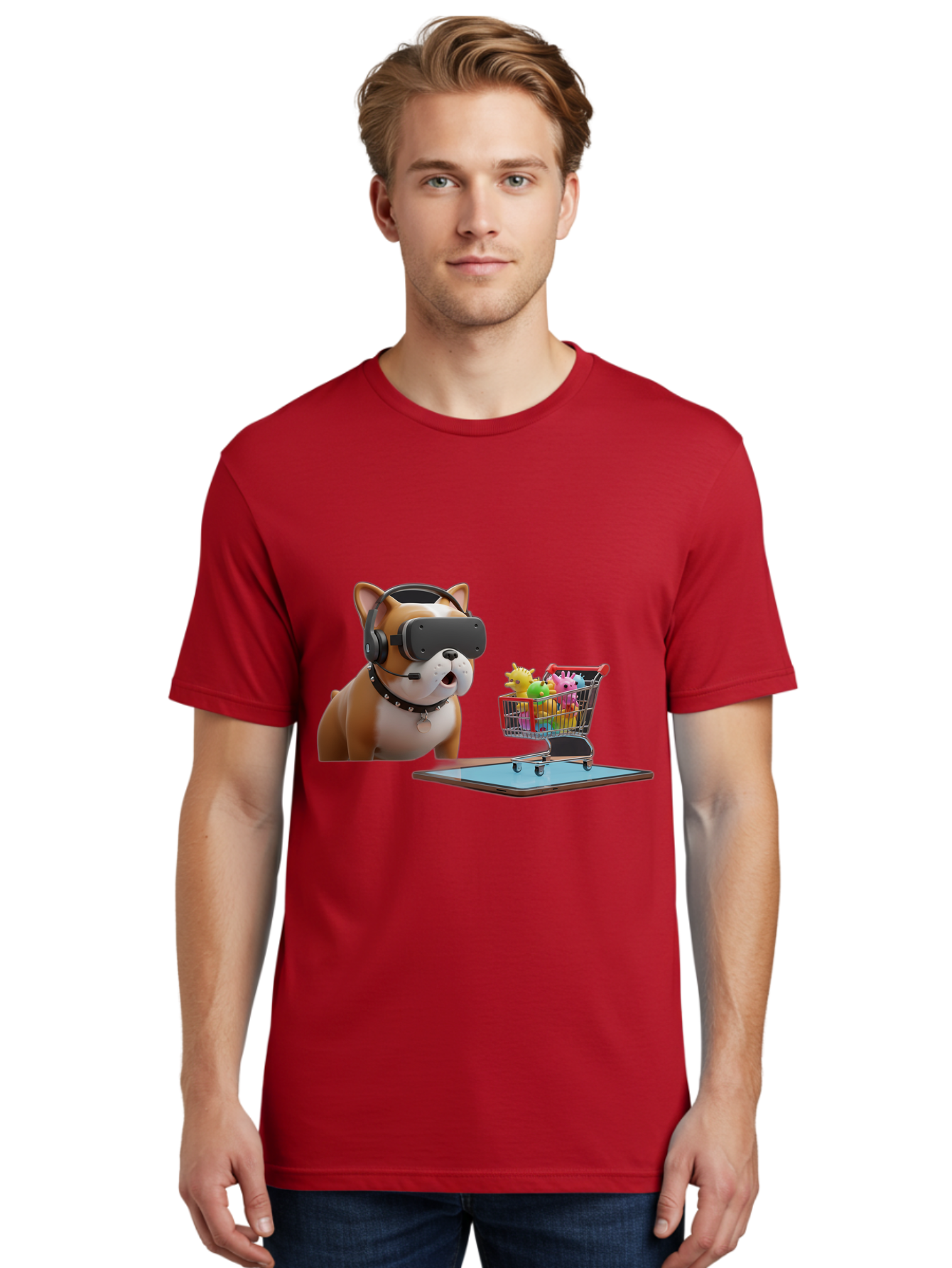Dog-Vr-Headset Men'S Graphic Tee, 100% Cotton, Comfortable Casual Summer Wear, Machine Washable, Vintage Camera, Old Camera, Antique Camera, Black Camera, Classic Photography, Photography Equipment, Nostalgic Device, Film Camera, Camera Art Bam313