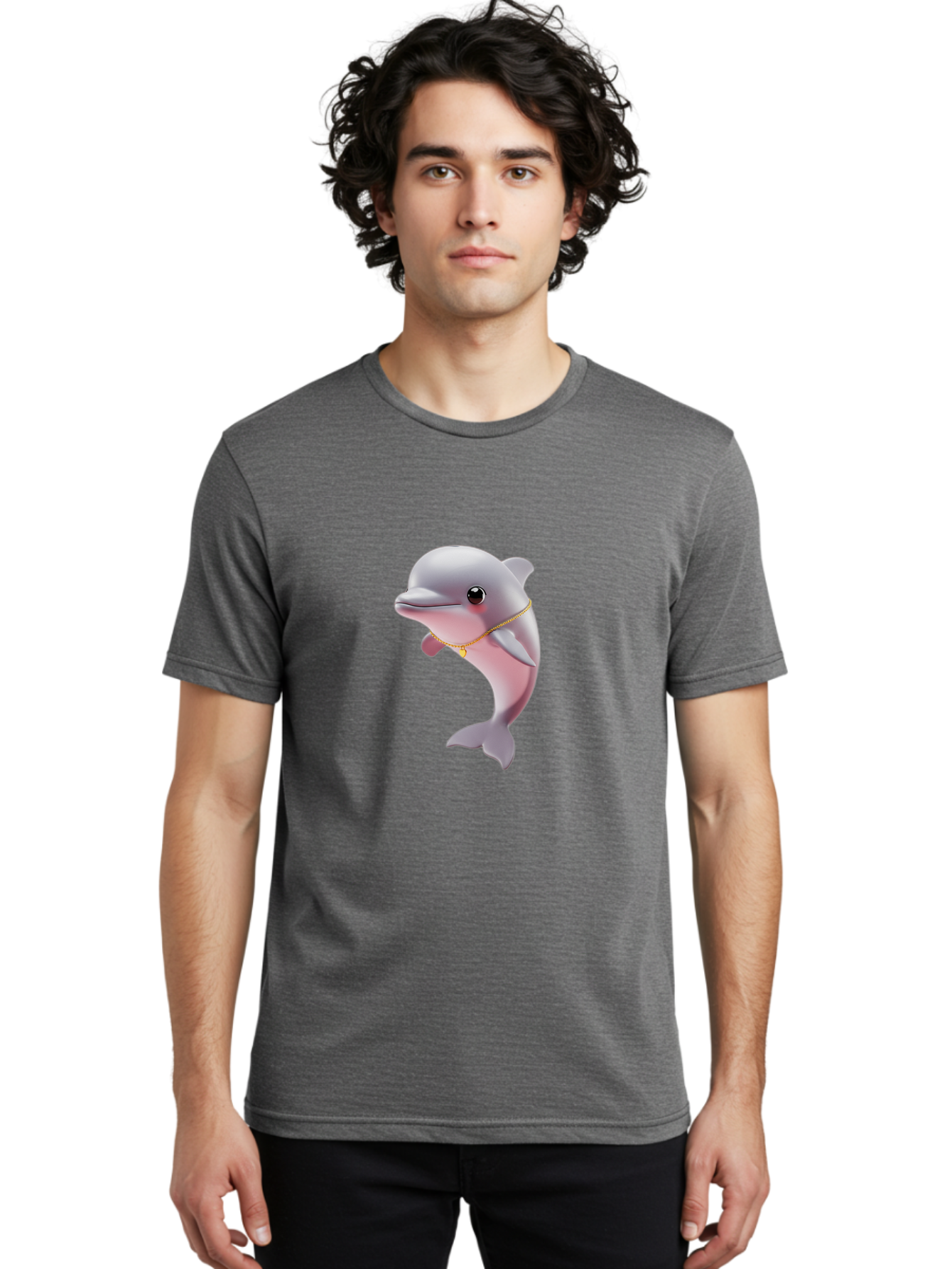 Dolphin-1 Men'S Graphic Tee, 100% Cotton, Comfortable Casual Summer Wear, Machine Washable, Vintage Camera, Old Camera, Antique Camera, Black Camera, Classic Photography, Photography Equipment, Nostalgic Device, Film Camera, Camera Art Bam314
