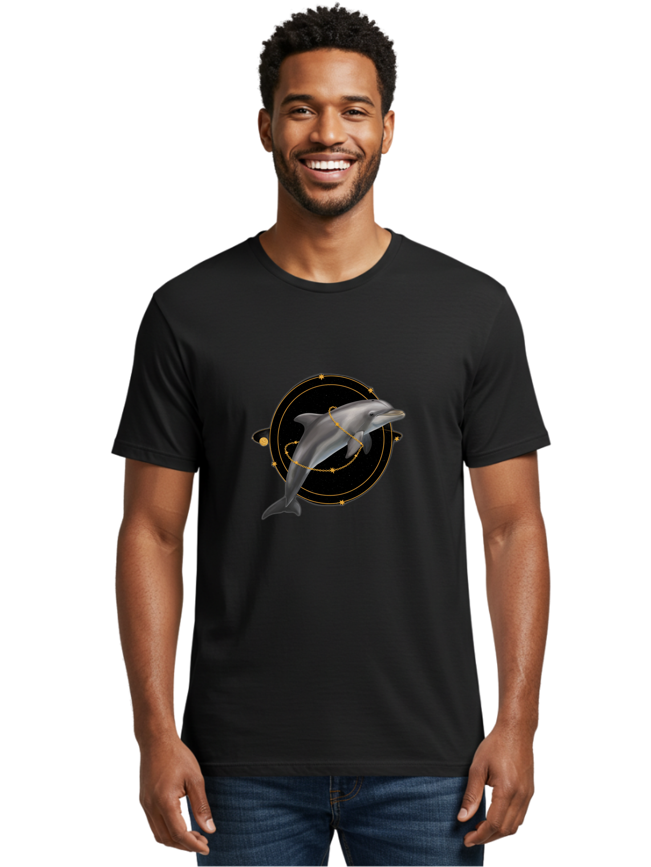 Dolphin-Constellation Men'S Graphic Tee, 100% Cotton, Comfortable Casual Summer Wear, Machine Washable, Vintage Camera, Old Camera, Antique Camera, Black Camera, Classic Photography, Photography Equipment, Nostalgic Device, Film Camera, Bam315