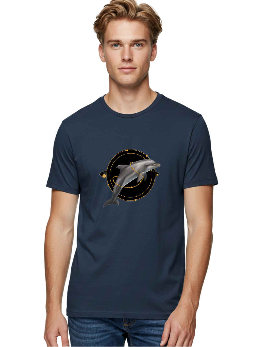 Dolphin-Constellation Men'S Graphic Tee, 100% Cotton, Comfortable Casual Summer Wear, Machine Washable, Vintage Camera, Old Camera, Antique Camera, Black Camera, Classic Photography, Photography Equipment, Nostalgic Device, Film Camera, Bam315