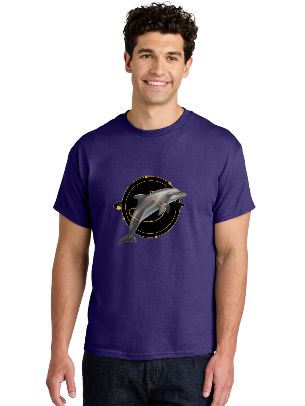 Dolphin-Constellation Men'S Graphic Tee, 100% Cotton, Comfortable Casual Summer Wear, Machine Washable, Vintage Camera, Old Camera, Antique Camera, Black Camera, Classic Photography, Photography Equipment, Nostalgic Device, Film Camera, Bam315