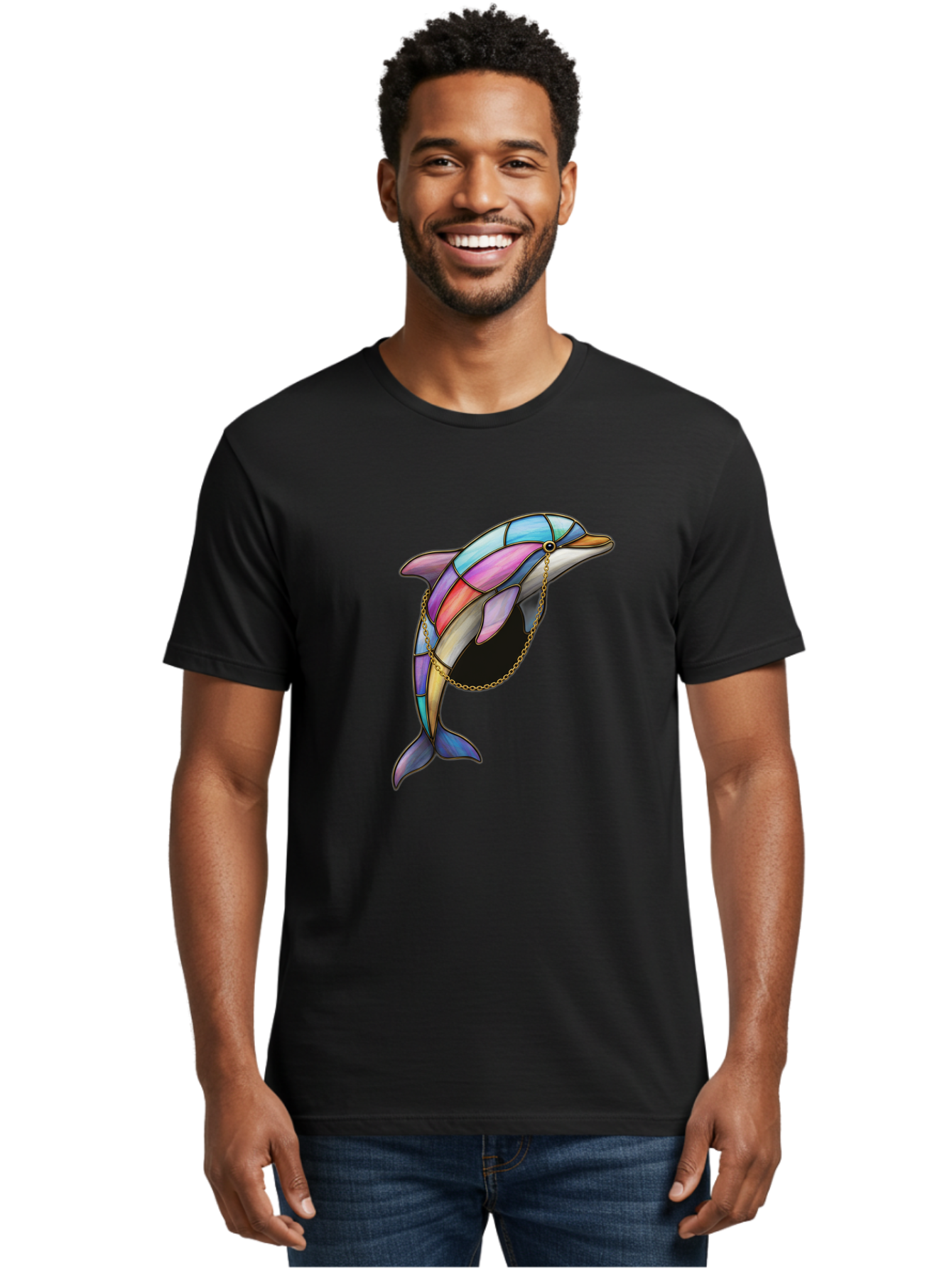 Dolphin-In-Chain Men'S Graphic Tee, 100% Cotton, Comfortable Casual Summer Wear, Machine Washable, Vintage Camera, Old Camera, Antique Camera, Black Camera, Classic Photography, Photography Equipment, Nostalgic Device, Film Camera, Camera Art Bam316