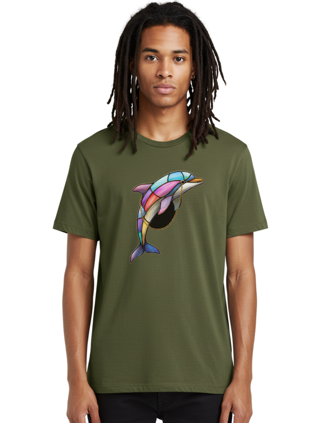 Dolphin-In-Chain Men'S Graphic Tee, 100% Cotton, Comfortable Casual Summer Wear, Machine Washable, Vintage Camera, Old Camera, Antique Camera, Black Camera, Classic Photography, Photography Equipment, Nostalgic Device, Film Camera, Camera Art Bam316