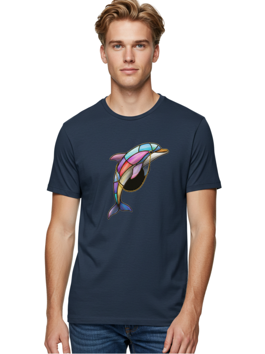 Dolphin-In-Chain Men'S Graphic Tee, 100% Cotton, Comfortable Casual Summer Wear, Machine Washable, Vintage Camera, Old Camera, Antique Camera, Black Camera, Classic Photography, Photography Equipment, Nostalgic Device, Film Camera, Camera Art Bam316