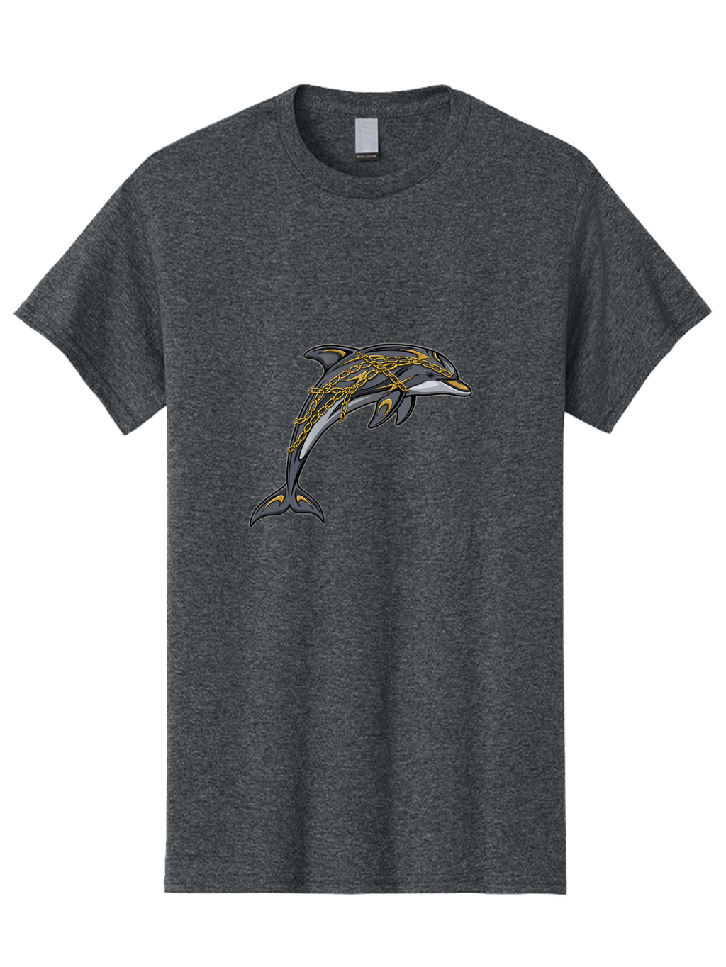 Dolphin-Wrapped-In-Chains Men'S Graphic Tee, 100% Cotton, Comfortable Casual Summer Wear, Machine Washable, Vintage Camera, Old Camera, Antique Camera, Black Camera, Classic Photography, Photography Equipment, Nostalgic Device, Film Camera, Bam320