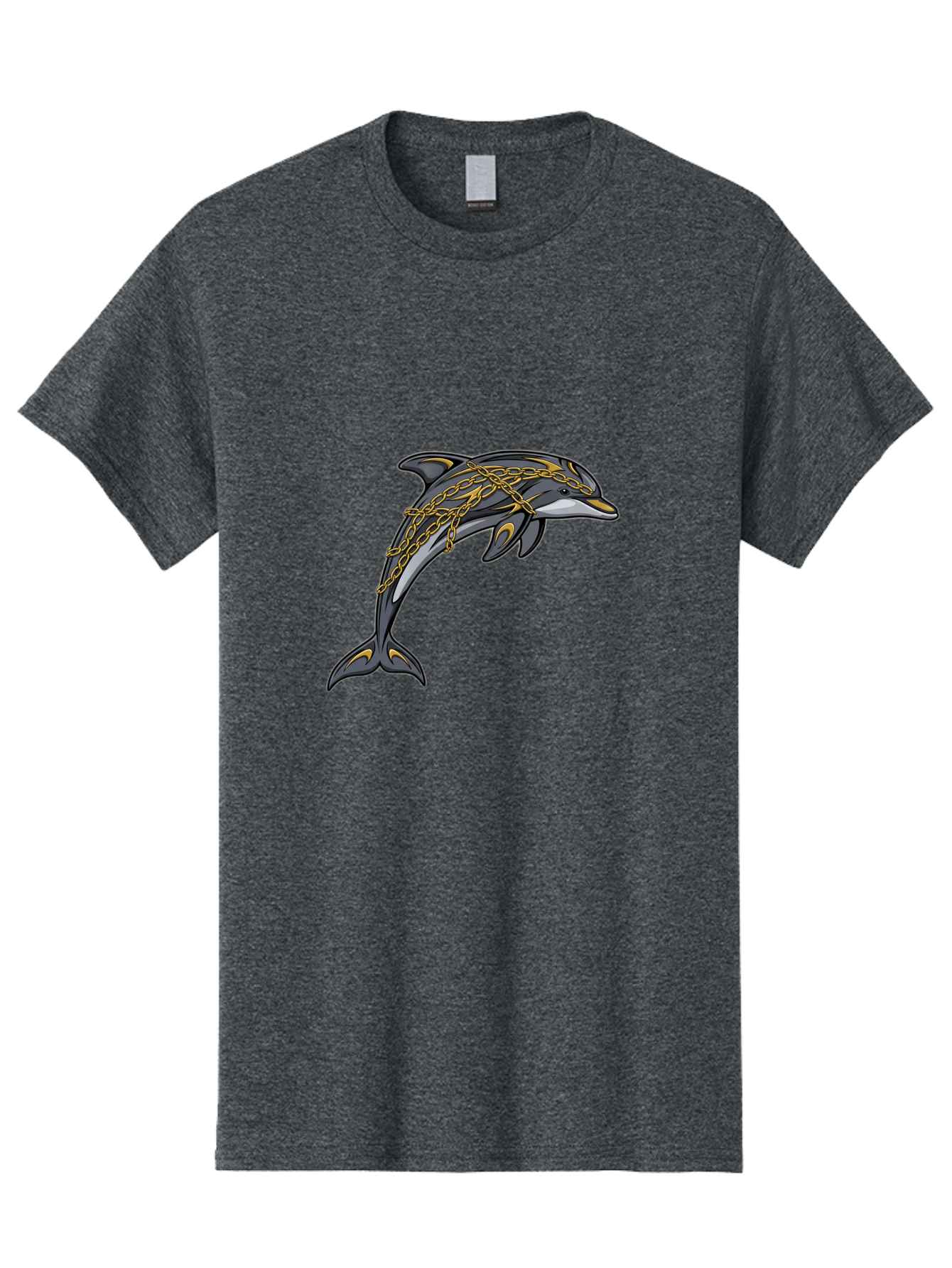 Dolphin-Wrapped-In-Chains Men'S Graphic Tee, 100% Cotton, Comfortable Casual Summer Wear, Machine Washable, Vintage Camera, Old Camera, Antique Camera, Black Camera, Classic Photography, Photography Equipment, Nostalgic Device, Film Camera, Bam320