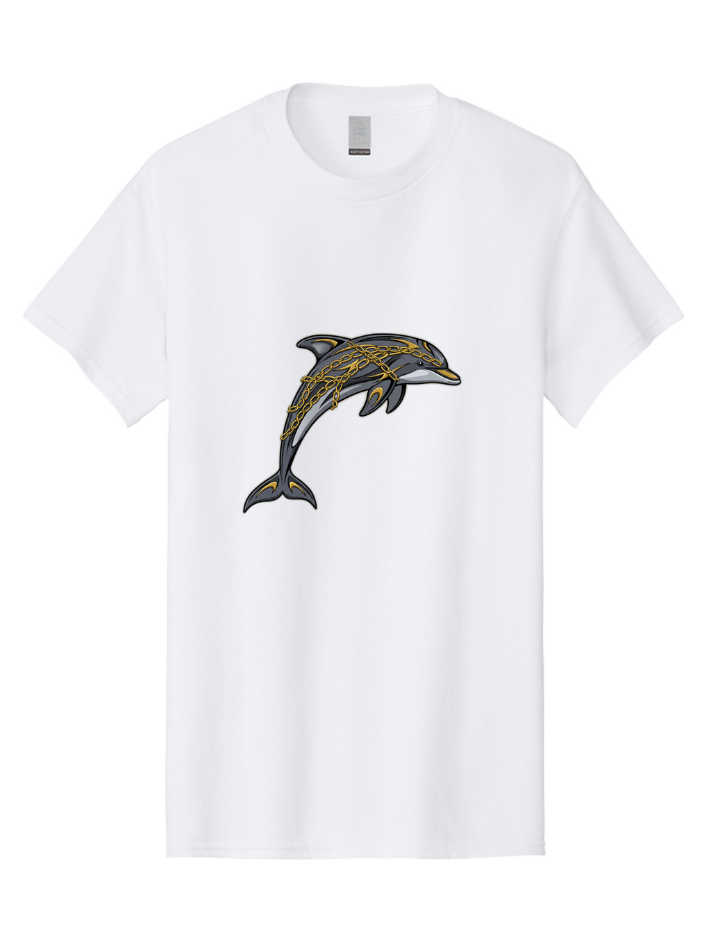 Dolphin-Wrapped-In-Chains Men'S Graphic Tee, 100% Cotton, Comfortable Casual Summer Wear, Machine Washable, Vintage Camera, Old Camera, Antique Camera, Black Camera, Classic Photography, Photography Equipment, Nostalgic Device, Film Camera, Bam320