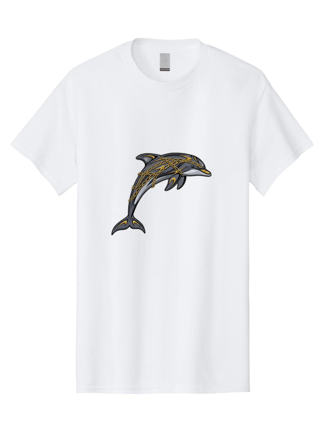 Dolphin-Wrapped-In-Chains Men'S Graphic Tee, 100% Cotton, Comfortable Casual Summer Wear, Machine Washable, Vintage Camera, Old Camera, Antique Camera, Black Camera, Classic Photography, Photography Equipment, Nostalgic Device, Film Camera, Bam320