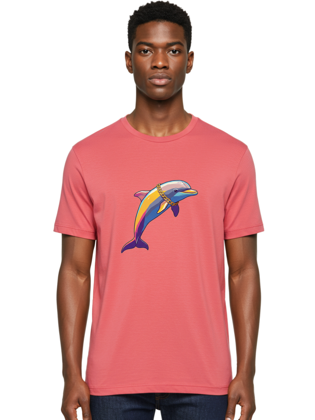 Dolphin Men'S Graphic Tee, 100% Cotton, Comfortable Casual Summer Wear, Machine Washable, Vintage Camera, Old Camera, Antique Camera, Black Camera, Classic Photography, Photography Equipment, Nostalgic Device, Film Camera, Camera Art Bam321