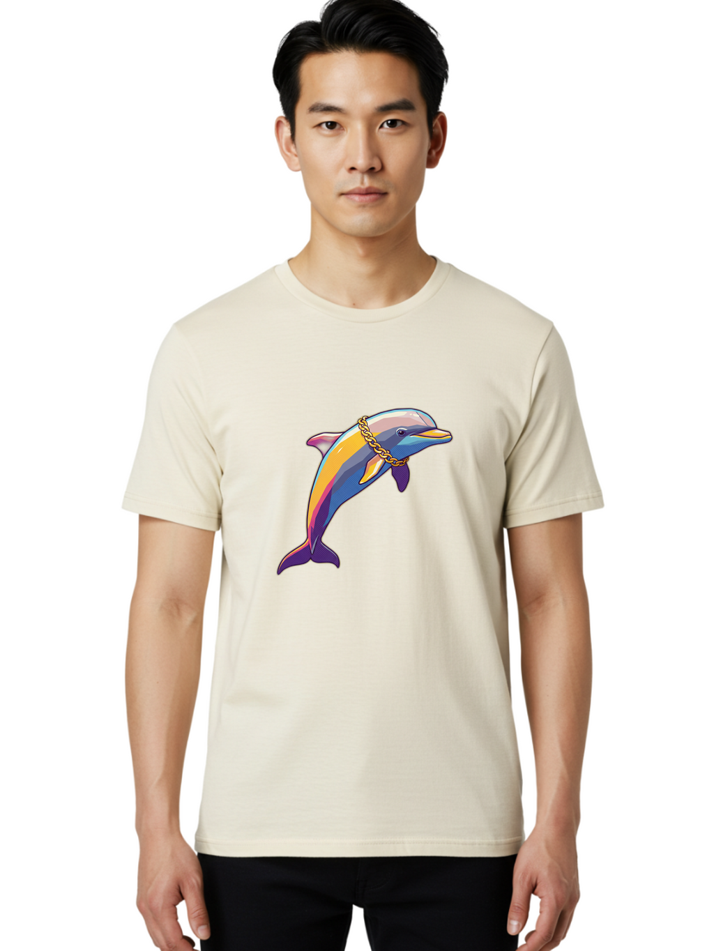 Dolphin Men'S Graphic Tee, 100% Cotton, Comfortable Casual Summer Wear, Machine Washable, Vintage Camera, Old Camera, Antique Camera, Black Camera, Classic Photography, Photography Equipment, Nostalgic Device, Film Camera, Camera Art Bam321