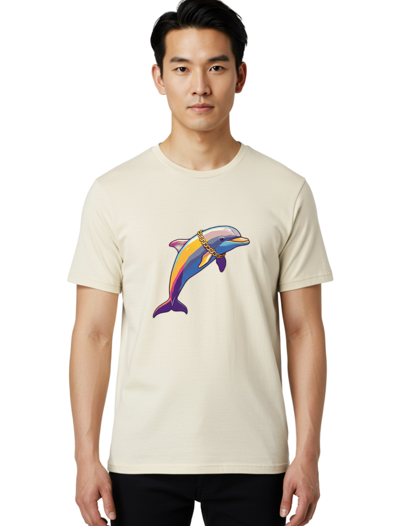 Dolphin Men'S Graphic Tee, 100% Cotton, Comfortable Casual Summer Wear, Machine Washable, Vintage Camera, Old Camera, Antique Camera, Black Camera, Classic Photography, Photography Equipment, Nostalgic Device, Film Camera, Camera Art Bam321