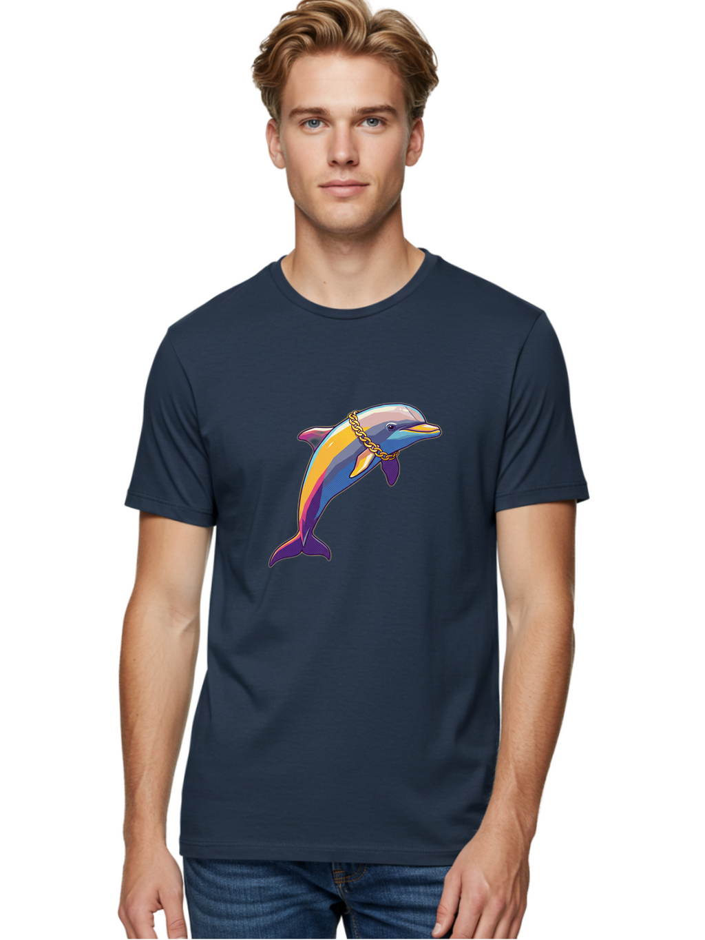 Dolphin Men'S Graphic Tee, 100% Cotton, Comfortable Casual Summer Wear, Machine Washable, Vintage Camera, Old Camera, Antique Camera, Black Camera, Classic Photography, Photography Equipment, Nostalgic Device, Film Camera, Camera Art Bam321