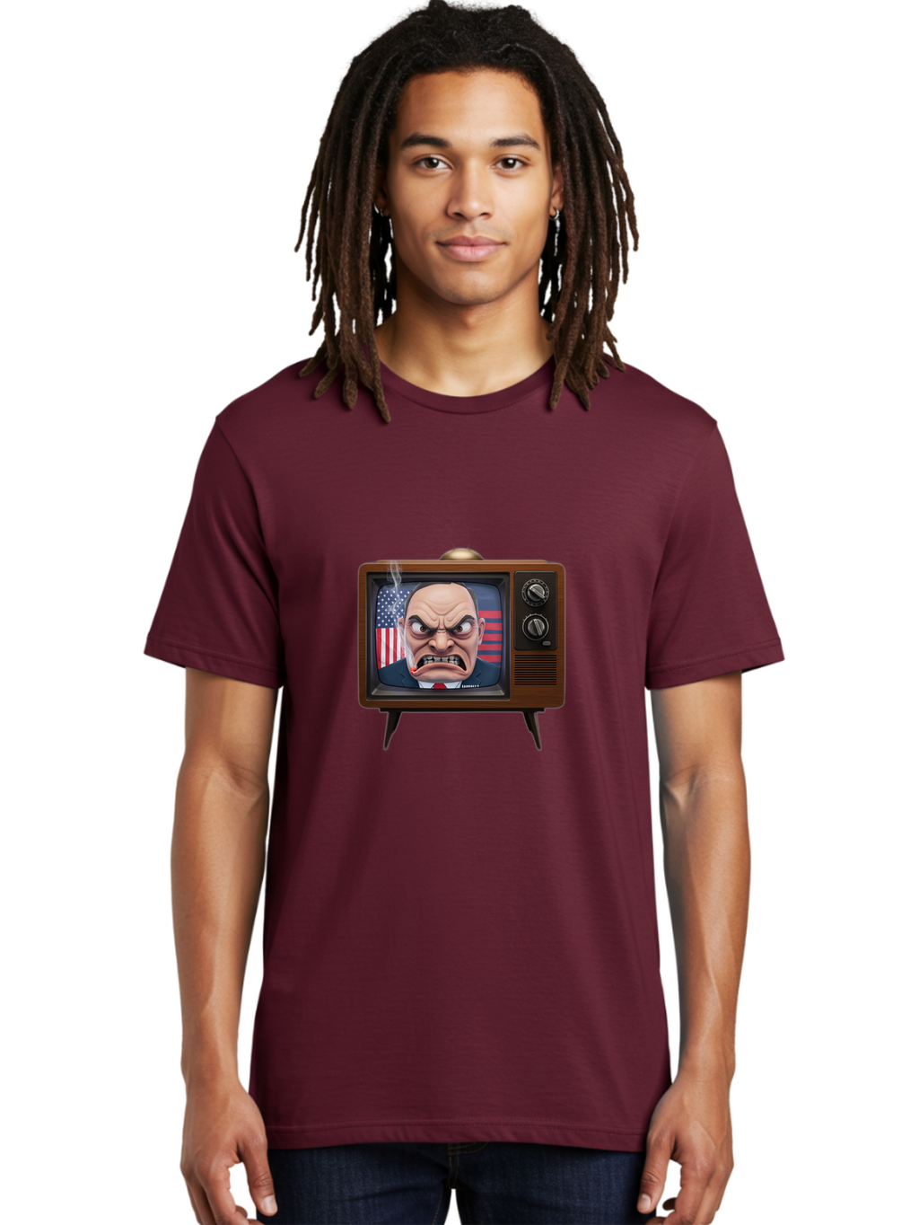 Donald-Trump-Tv Men'S Graphic Tee, 100% Cotton, Comfortable Casual Summer Wear, Machine Washable, Vintage Camera, Old Camera, Antique Camera, Black Camera, Classic Photography, Photography Equipment, Nostalgic Device, Film Camera, Camera Art Bam324