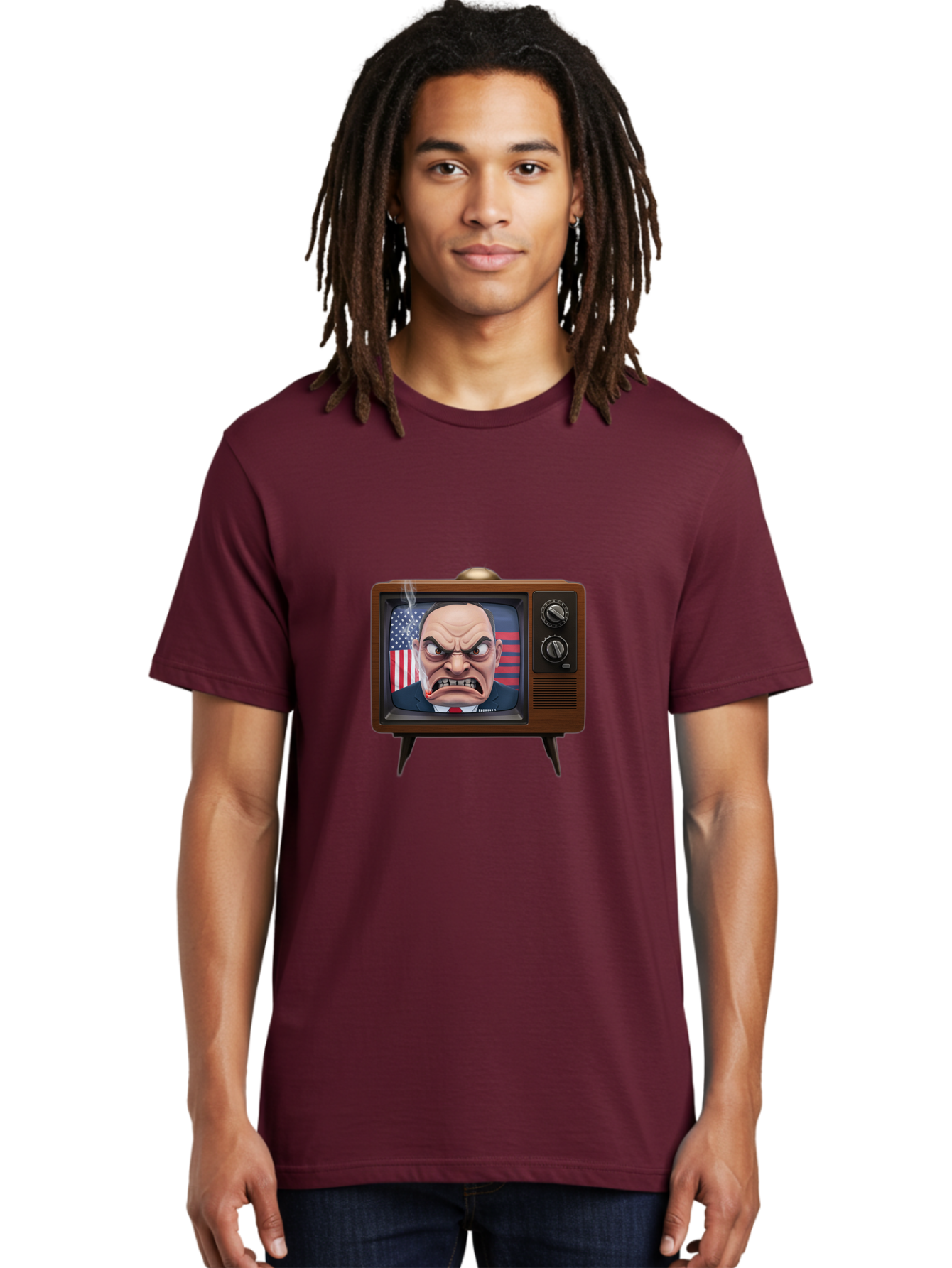Donald-Trump-Tv Men'S Graphic Tee, 100% Cotton, Comfortable Casual Summer Wear, Machine Washable, Vintage Camera, Old Camera, Antique Camera, Black Camera, Classic Photography, Photography Equipment, Nostalgic Device, Film Camera, Camera Art Bam324