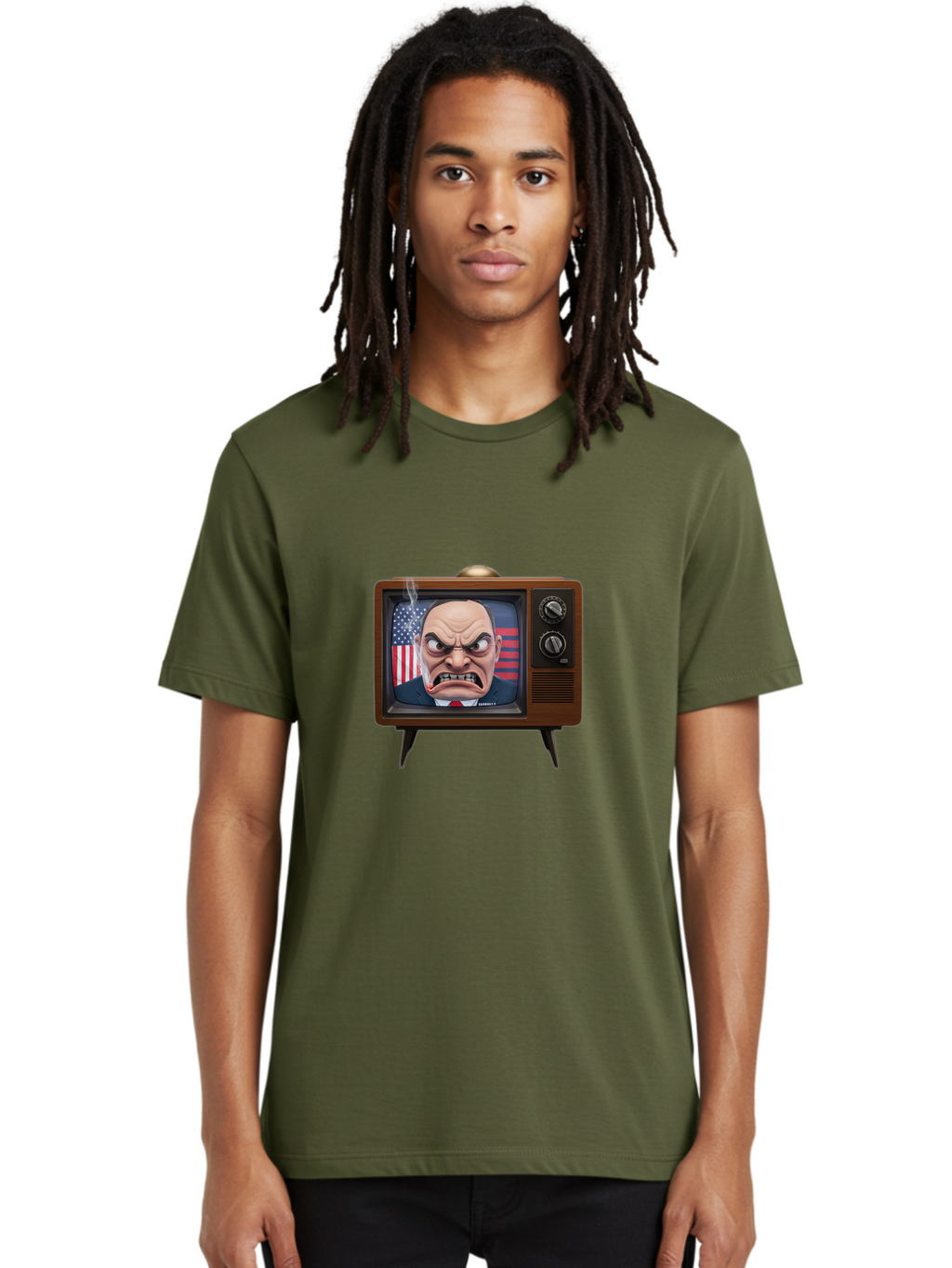 Donald-Trump-Tv Men'S Graphic Tee, 100% Cotton, Comfortable Casual Summer Wear, Machine Washable, Vintage Camera, Old Camera, Antique Camera, Black Camera, Classic Photography, Photography Equipment, Nostalgic Device, Film Camera, Camera Art Bam324